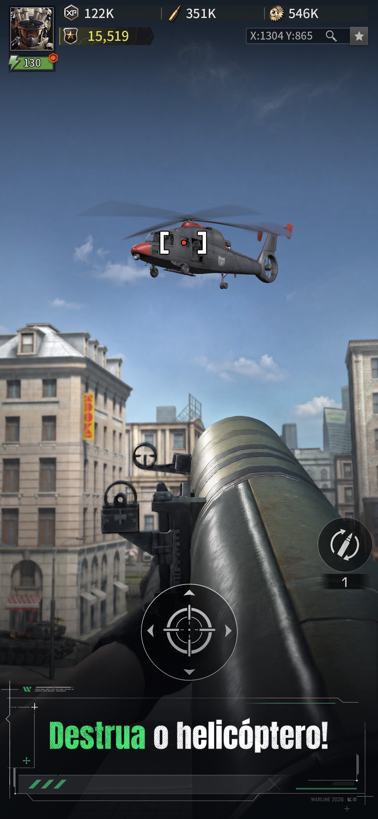 Captura de ecrã 2 da app Warline: Sniper Strike