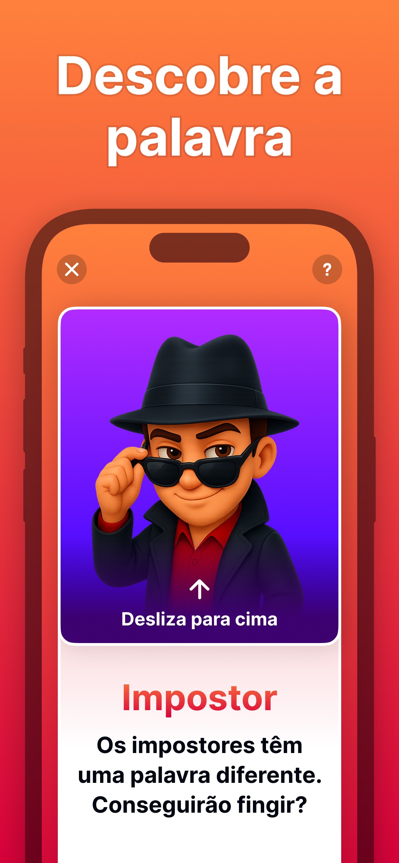 Captura de ecrã 2 da app Impostor - Quem é o Espião?