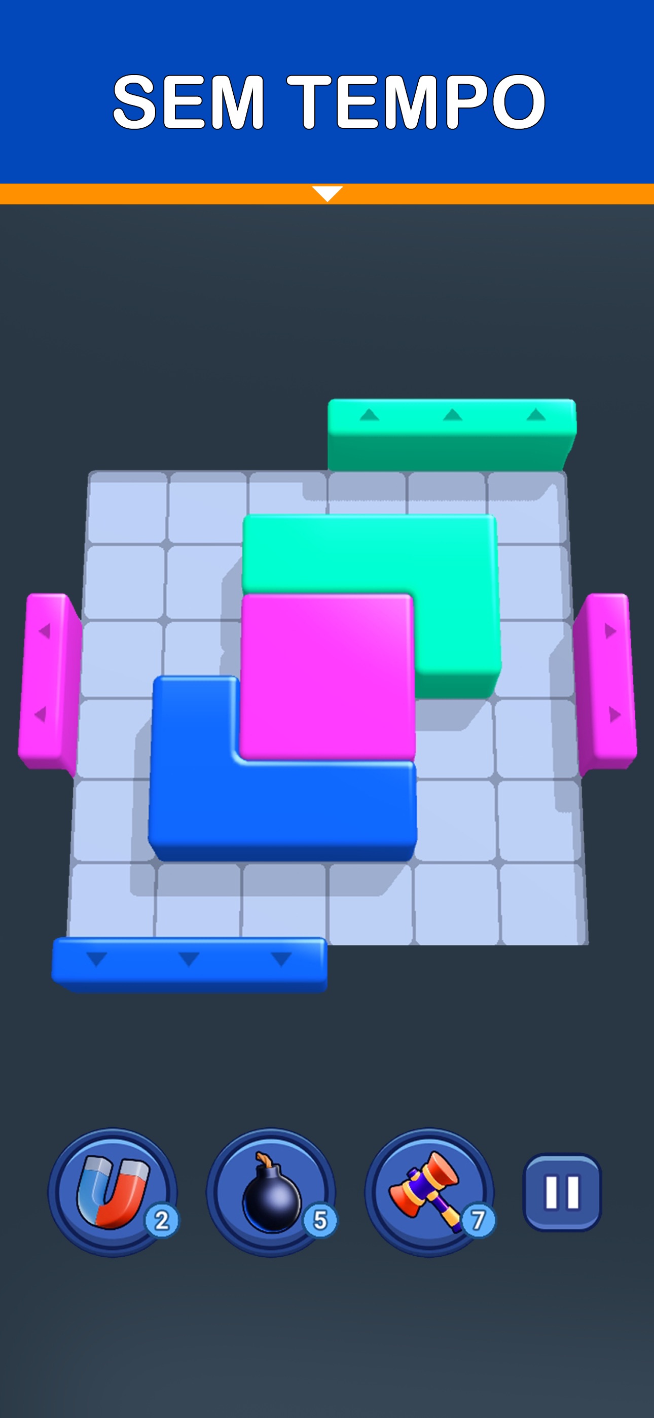 Captura de ecrã 1 da app Shape Escape: Puzzle de Blocos