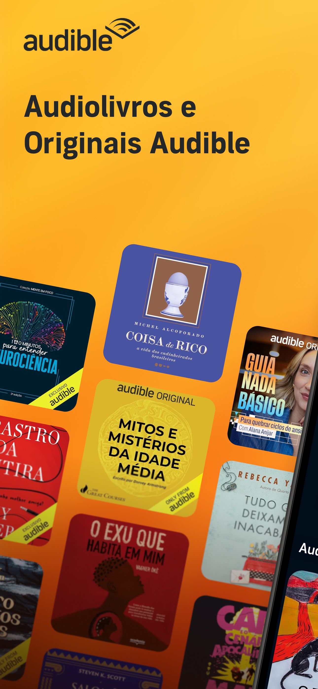 Captura de ecrã 1 da app Audible: Audiobooks & Podcasts