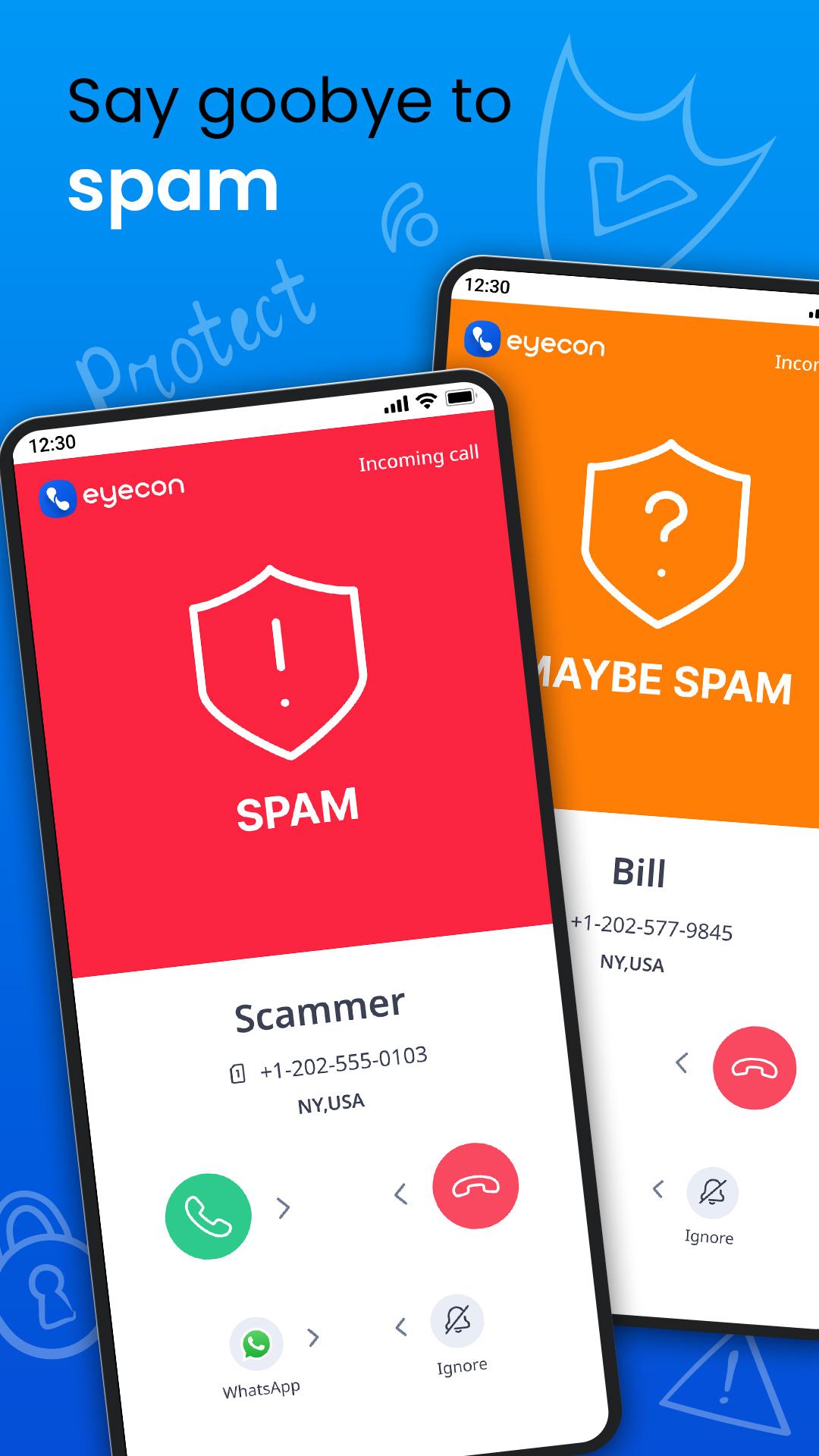 Captura de ecrã 3 da app Eyecon: Bloqueio e chamadas
