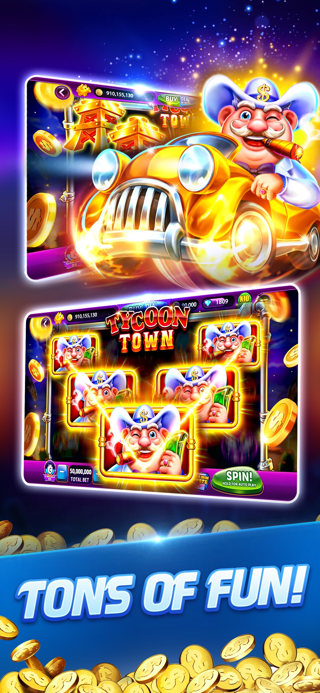 Captura de ecrã 3 da app Lotsa Slots™ 888 Slots Cassino