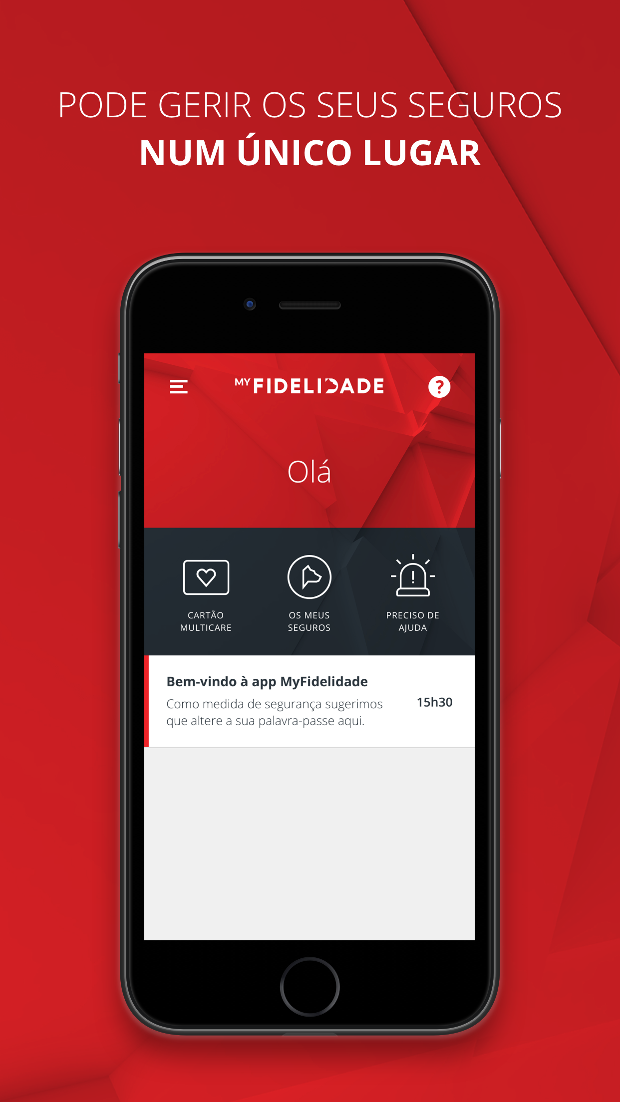 Captura de ecrã 1 da app MyFidelidade Gestão de Seguros