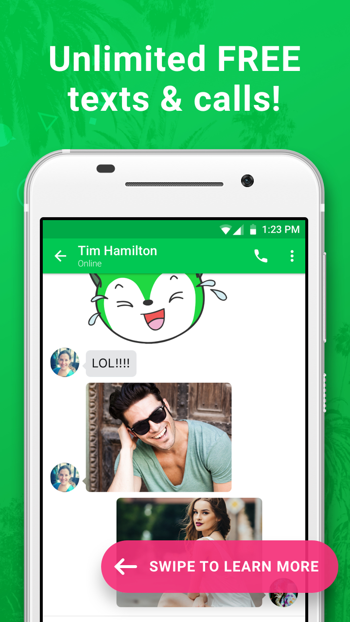 Captura de ecrã 1 da app Nextplus: Phone # Text + Call