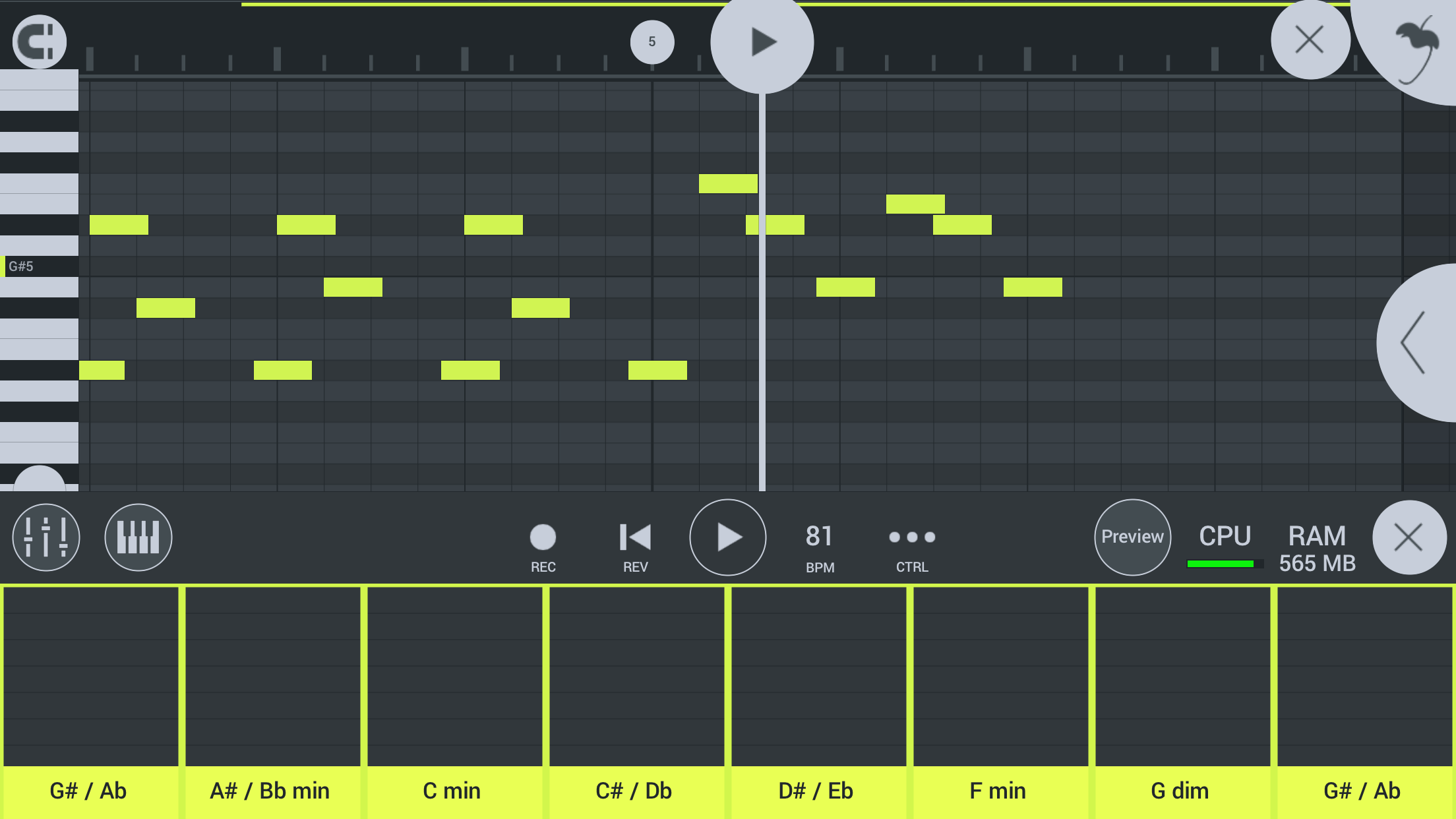Captura de ecrã 3 da app FL Studio Mobile