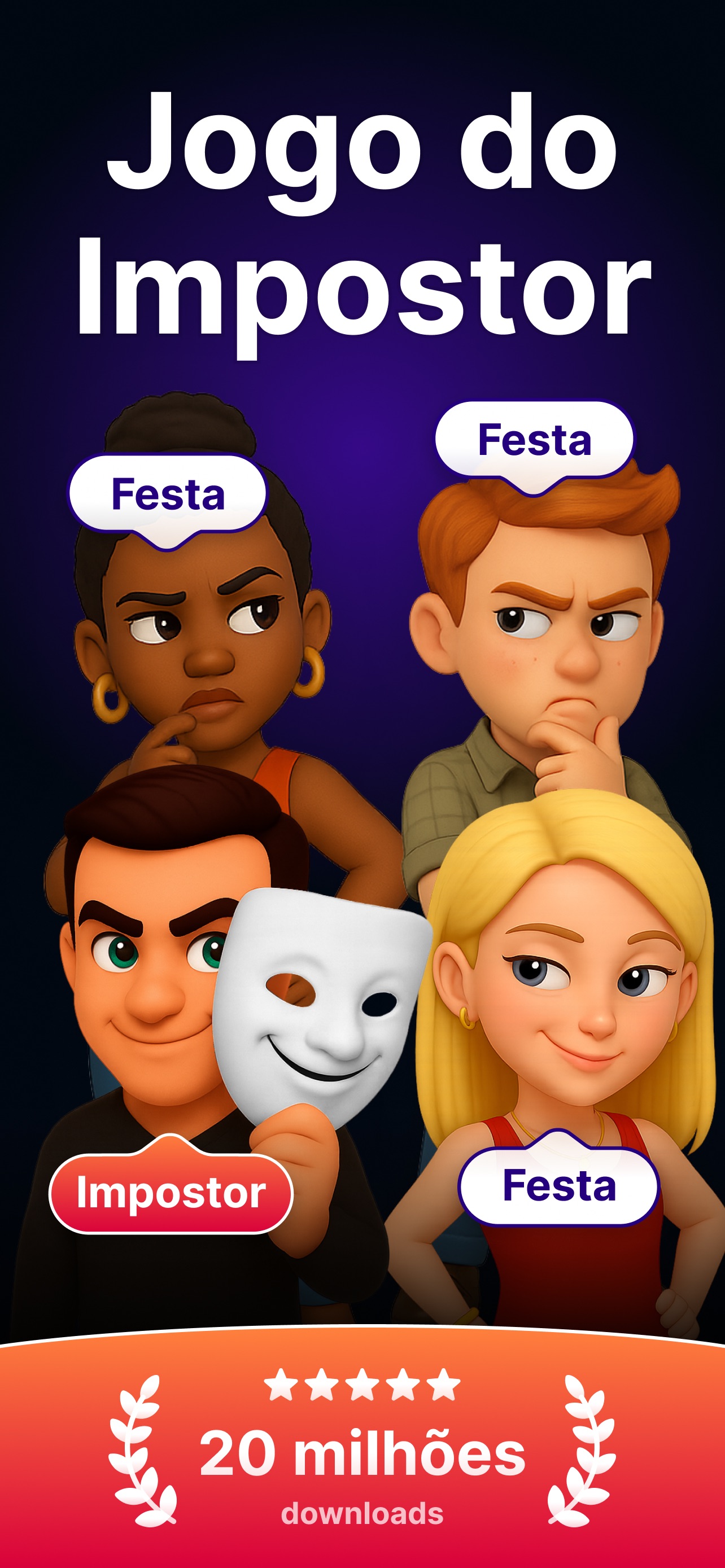 Captura de ecrã 1 da app Impostor - Quem é o Espião?
