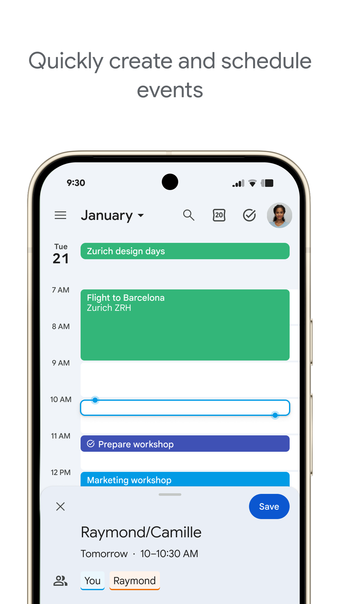 Captura de ecrã 2 da app Calendário Google