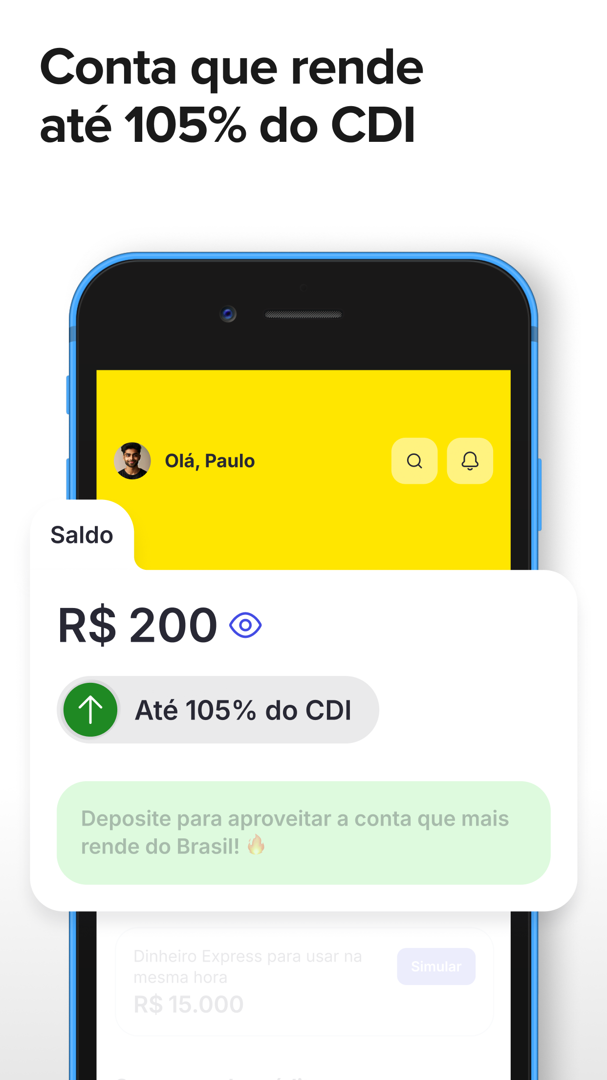 Captura de ecrã 2 da app Mercado Pago: banco digital