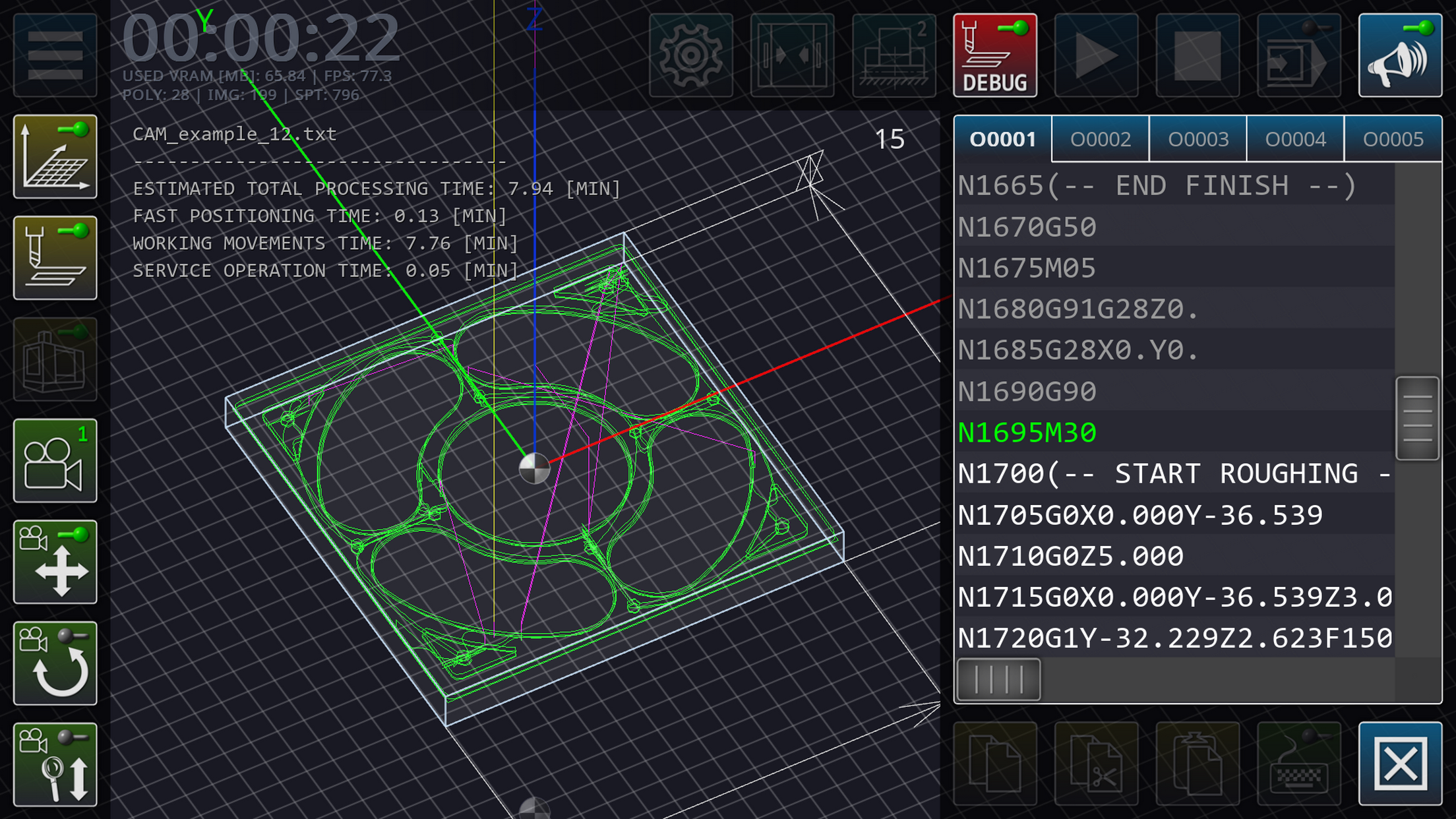 CNC VMC Simulator screenshot 2