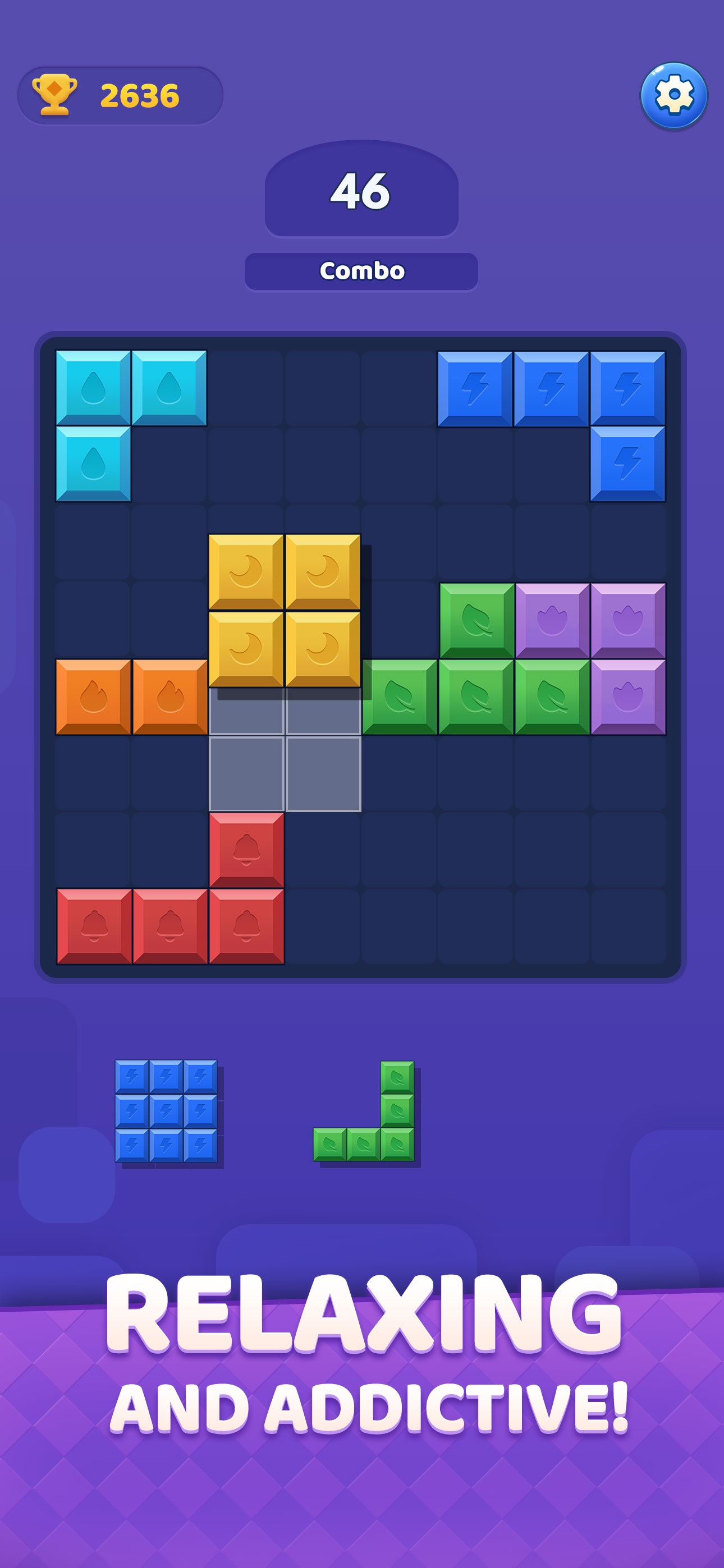 Captura de ecrã 1 da app Color Blast:Block Puzzle