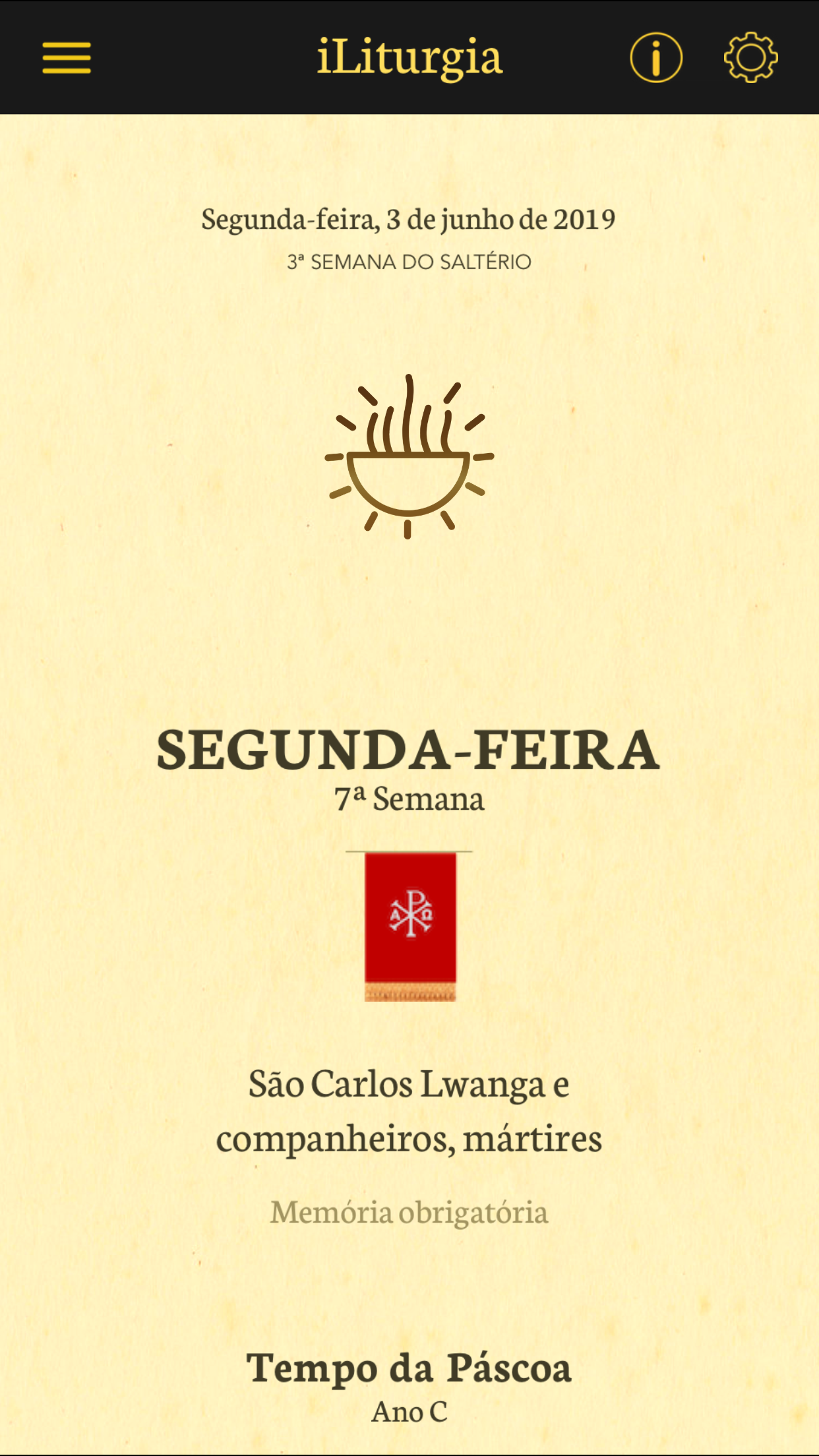 Captura de ecrã 1 da app iLiturgia