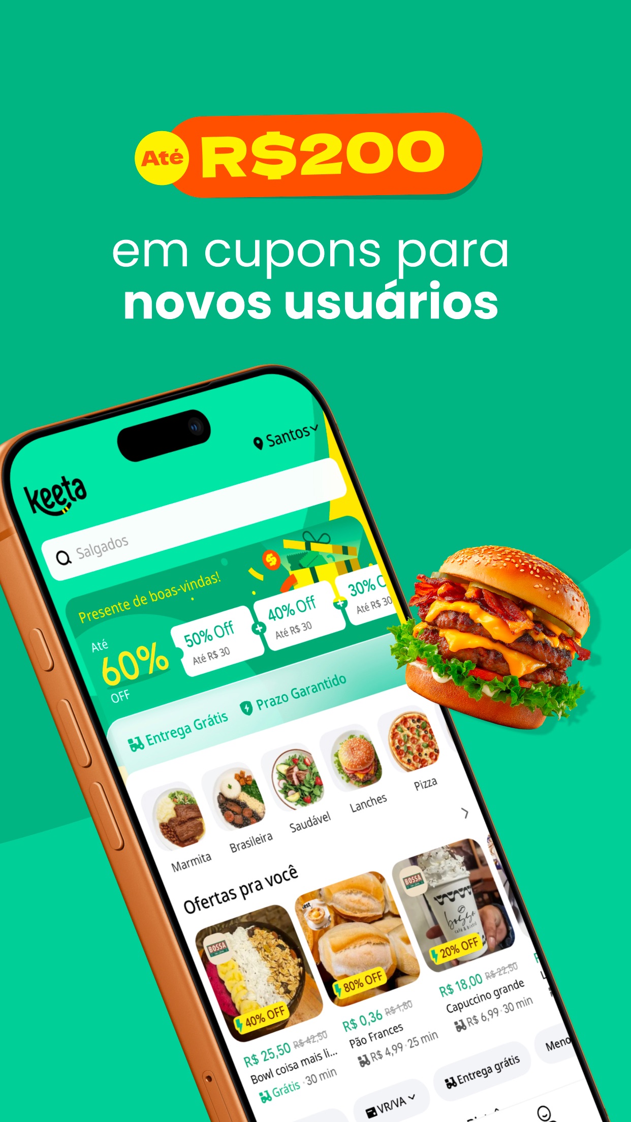 Captura de ecrã 2 da app Keeta - Delivery de comida
