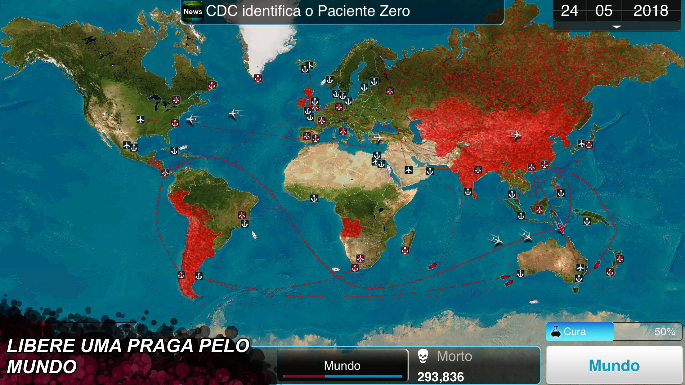 Captura de ecrã 2 da app Plague Inc.