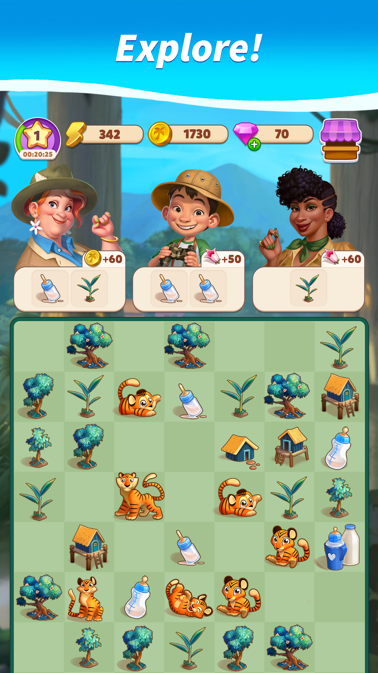 Captura de ecrã 2 da app Travel Town - Combine Aventura