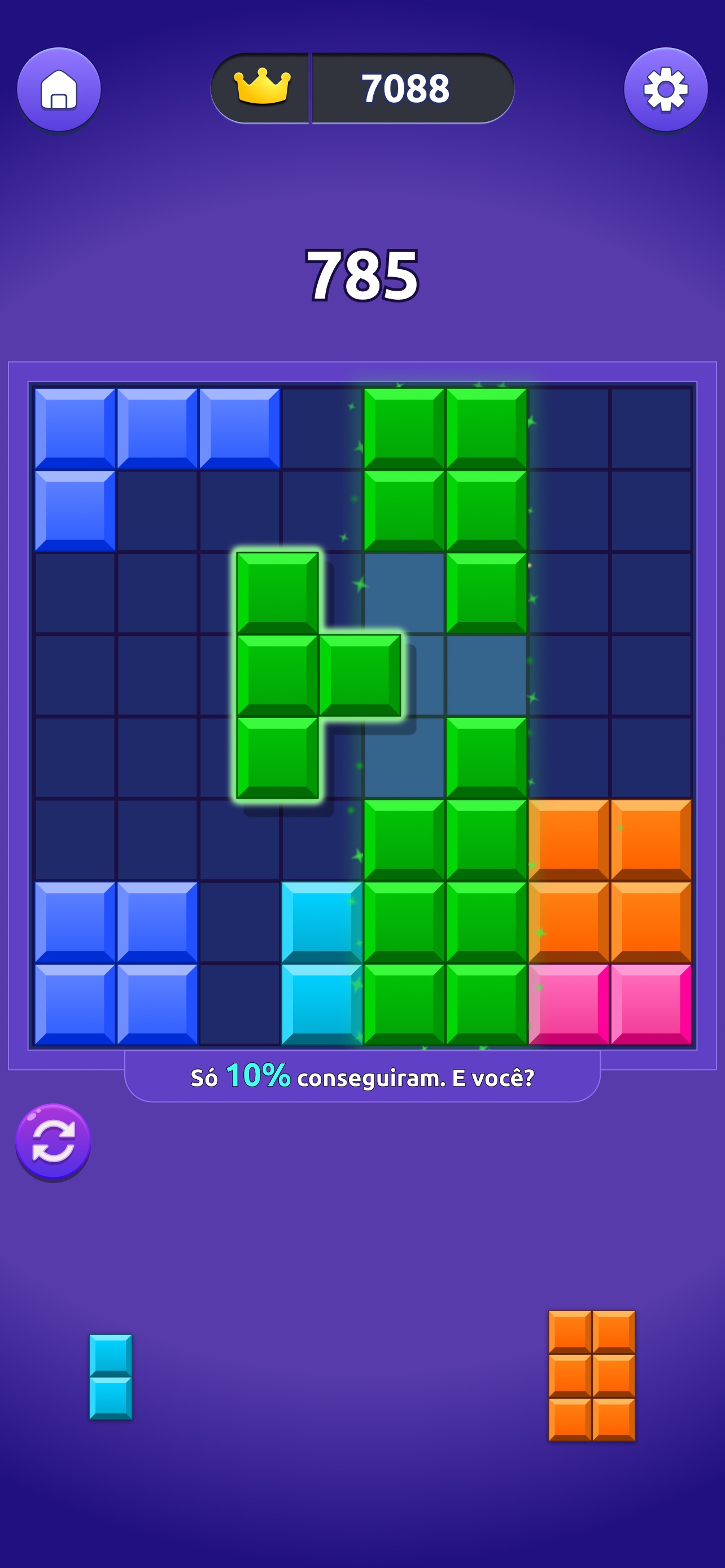 Captura de ecrã 2 da app Block Blitz: Puzzle Aventura