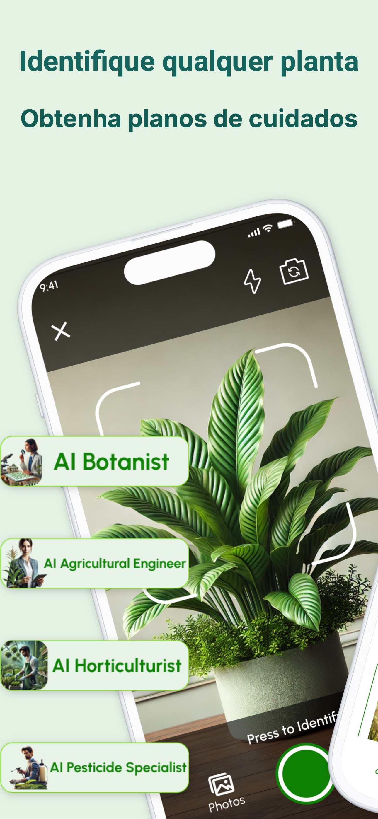 Captura de ecrã 2 da app Identificador+ de Plantas
