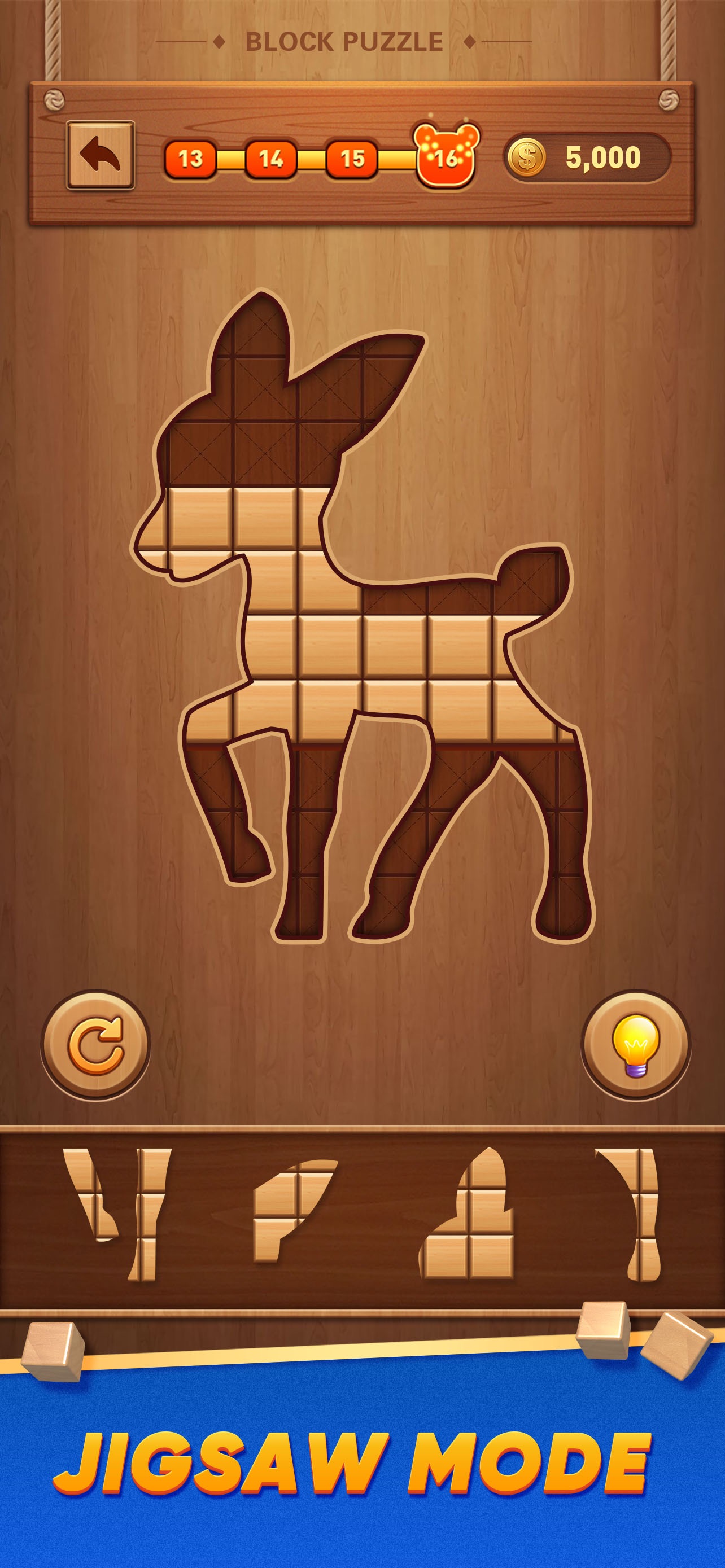 Captura de ecrã 2 da app Block Puzzle Wood Blast