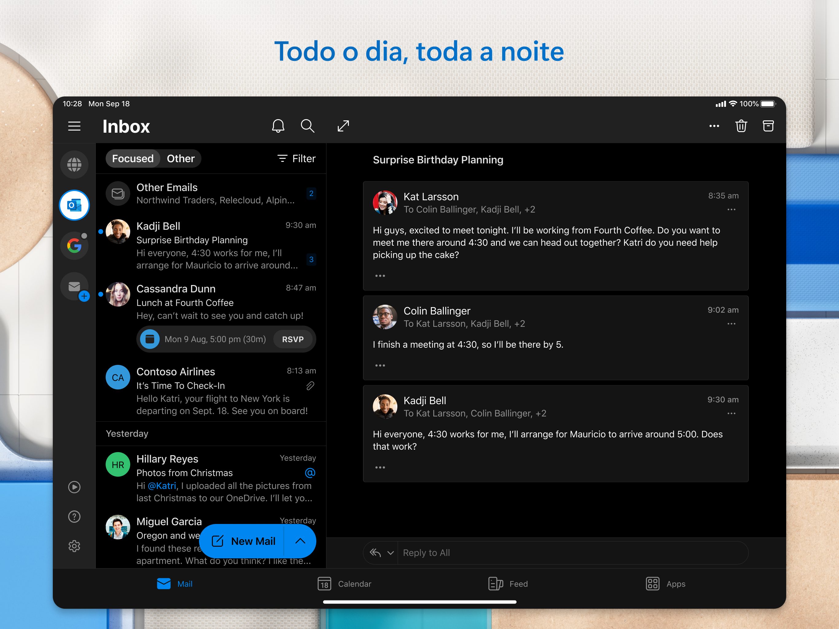 Captura de ecrã 2 da app Microsoft Outlook