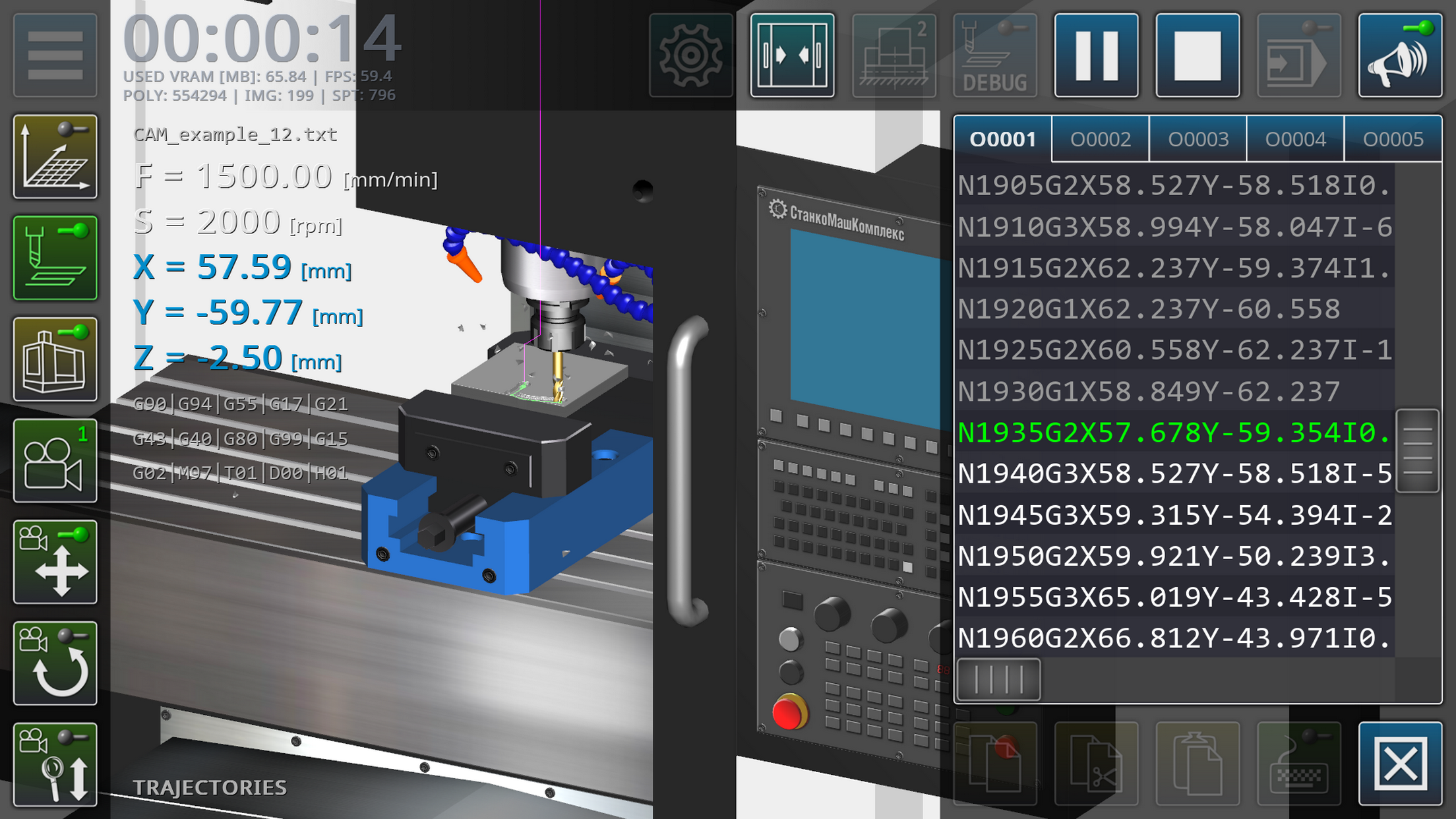 CNC VMC Simulator screenshot 3