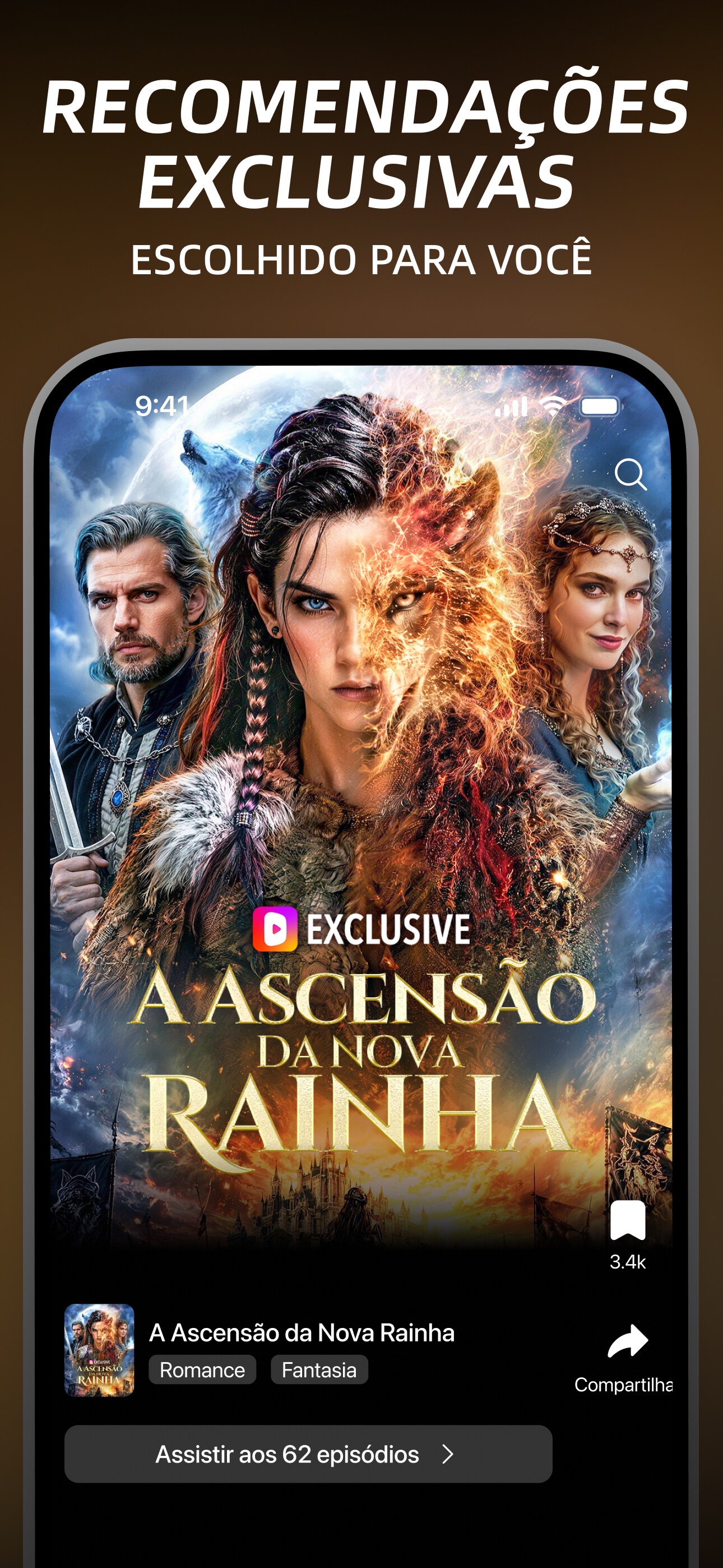 Captura de ecrã 2 da app DramaWave - Dramas & Reels