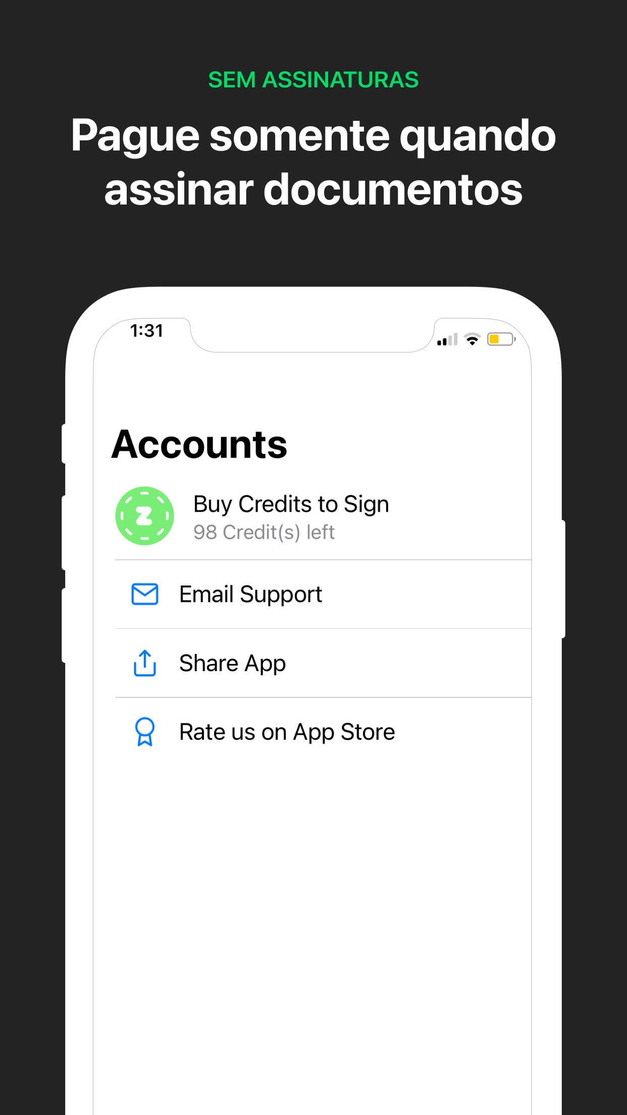 Captura de ecrã 4 da app Zap eSign - Assinar documentos