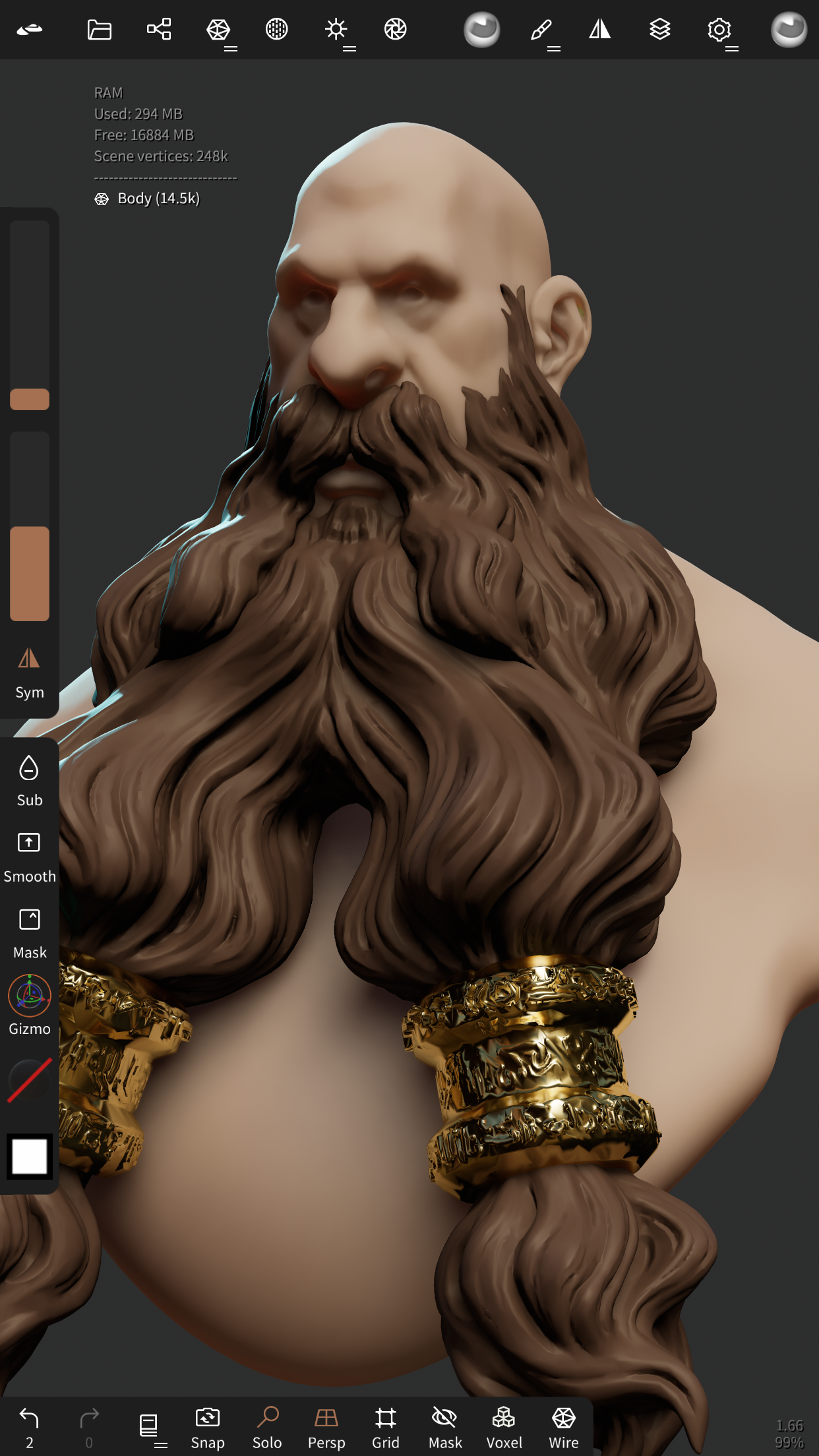 Captura de ecrã 1 da app Nomad Sculpt