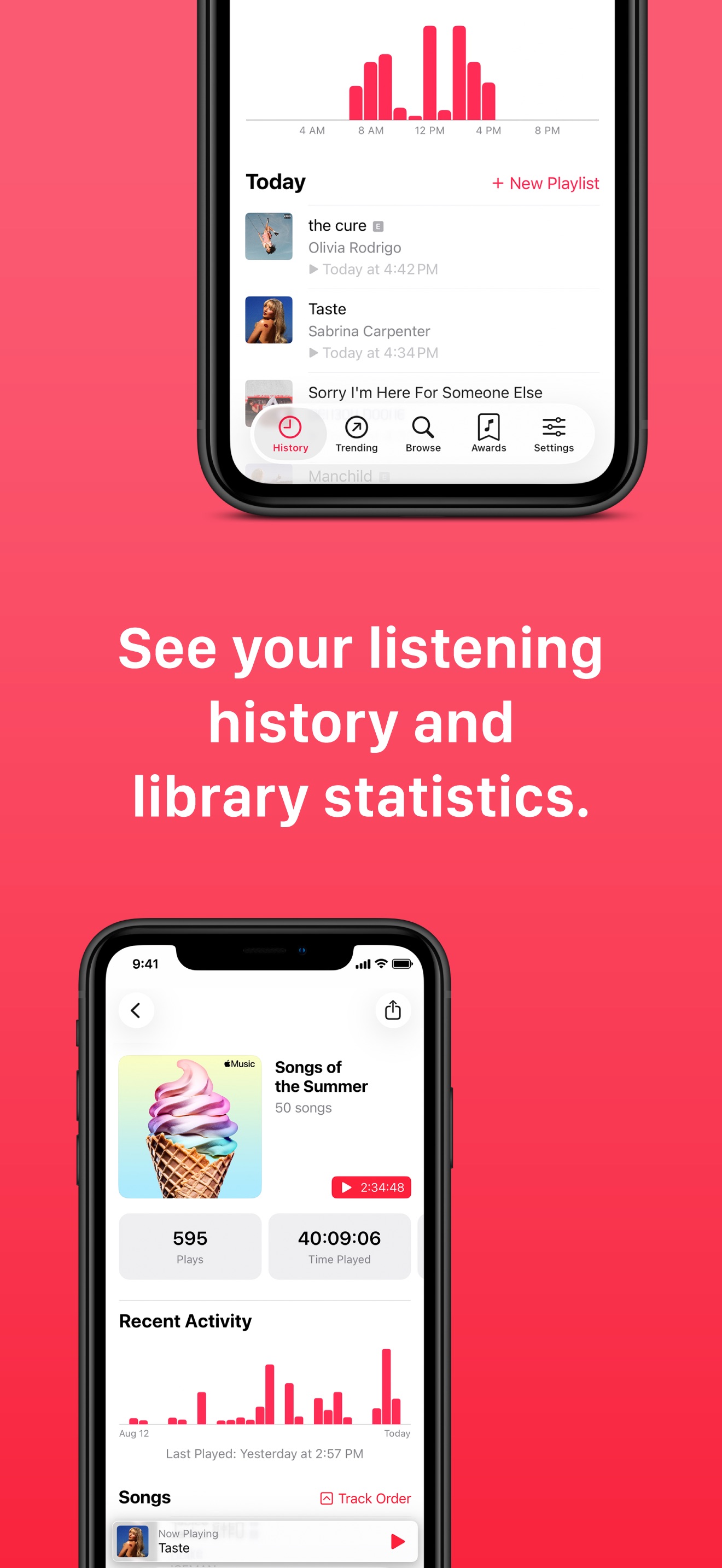 Captura de ecrã 2 da app PlayTally: Apple Music Stats