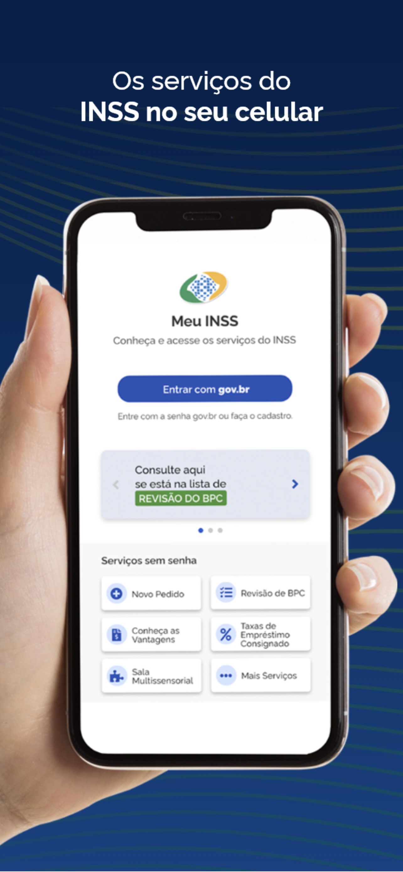 Captura de ecrã 1 da app Meu INSS - Central de Serviços