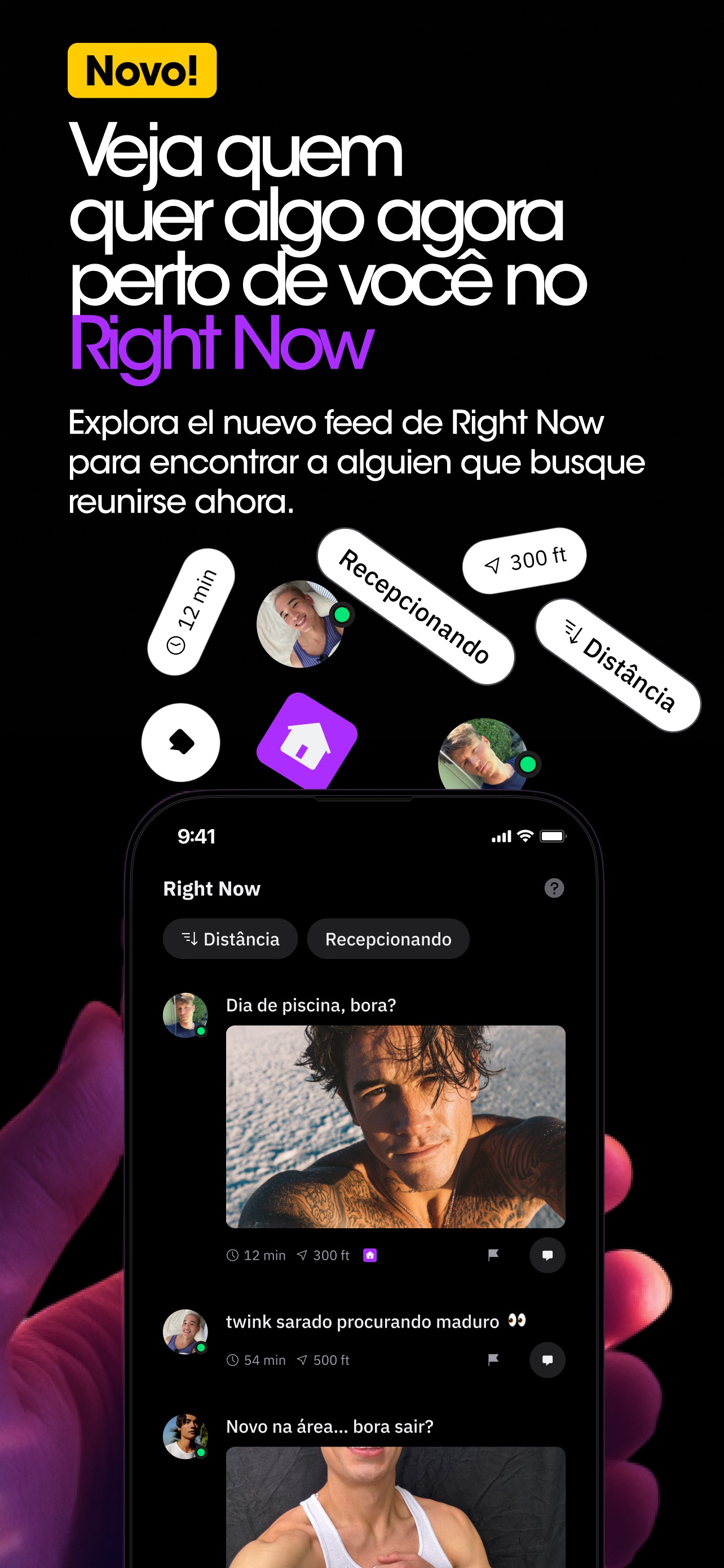 Captura de ecrã 2 da app Grindr - Conversa gay