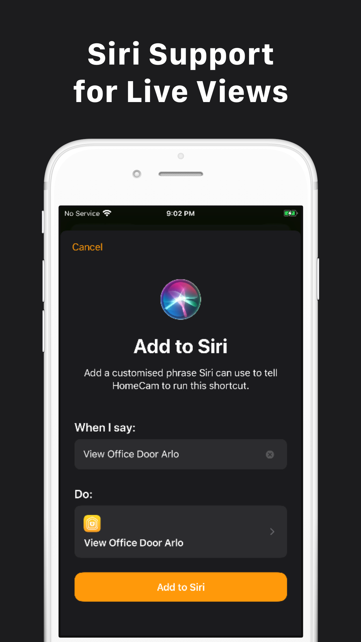 Captura de ecrã 3 da app HomeCam for HomeKit