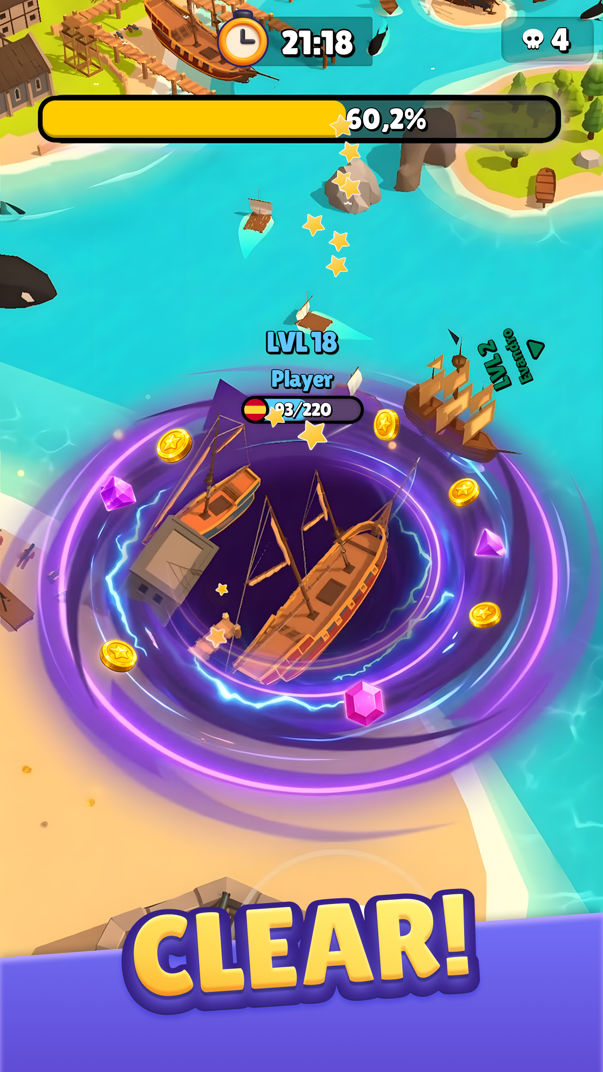 Captura de ecrã 3 da app Hole.io