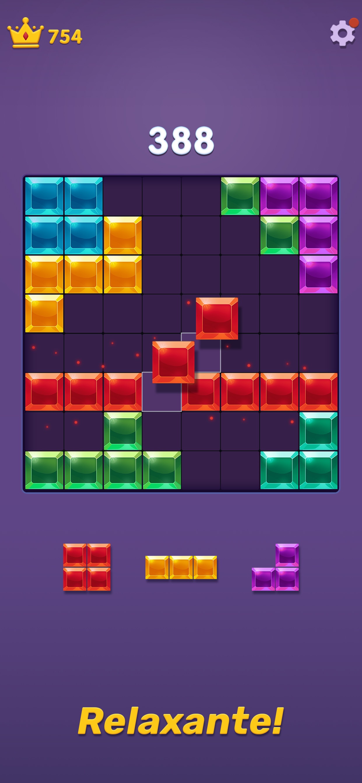 Captura de ecrã 1 da app Block Puzzle Gem Blast