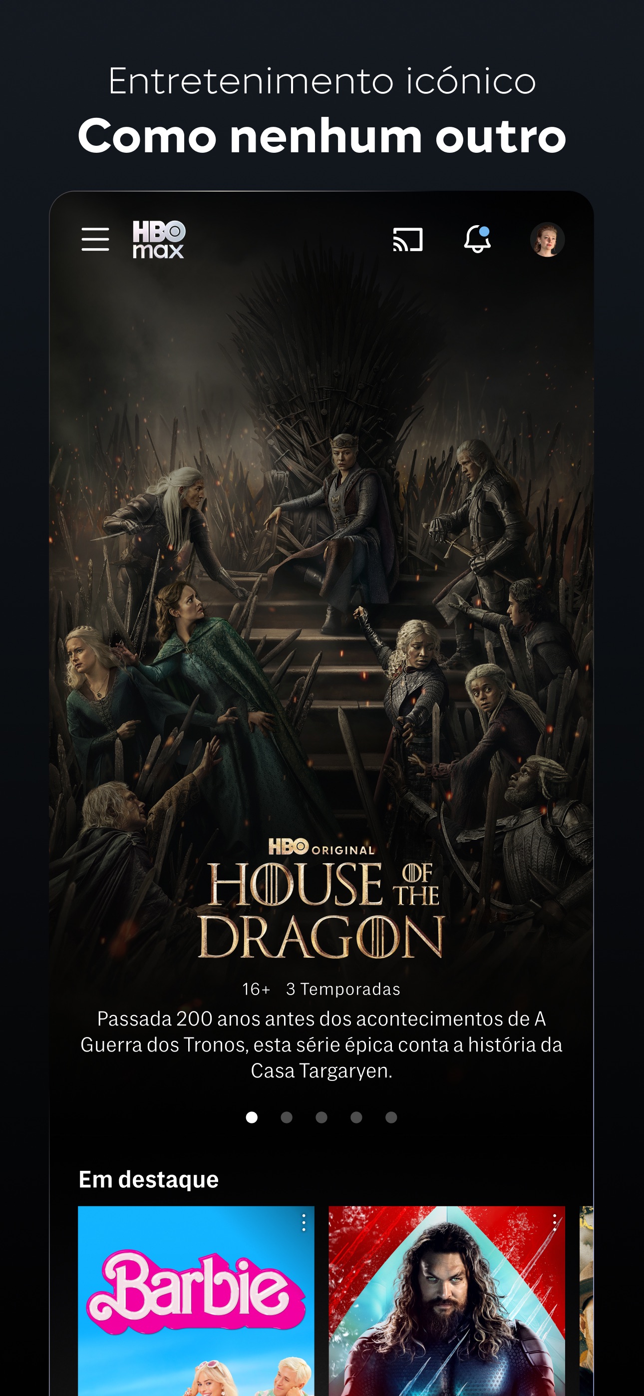 Captura de ecrã 4 da app HBO Max: veja TV e filmes
