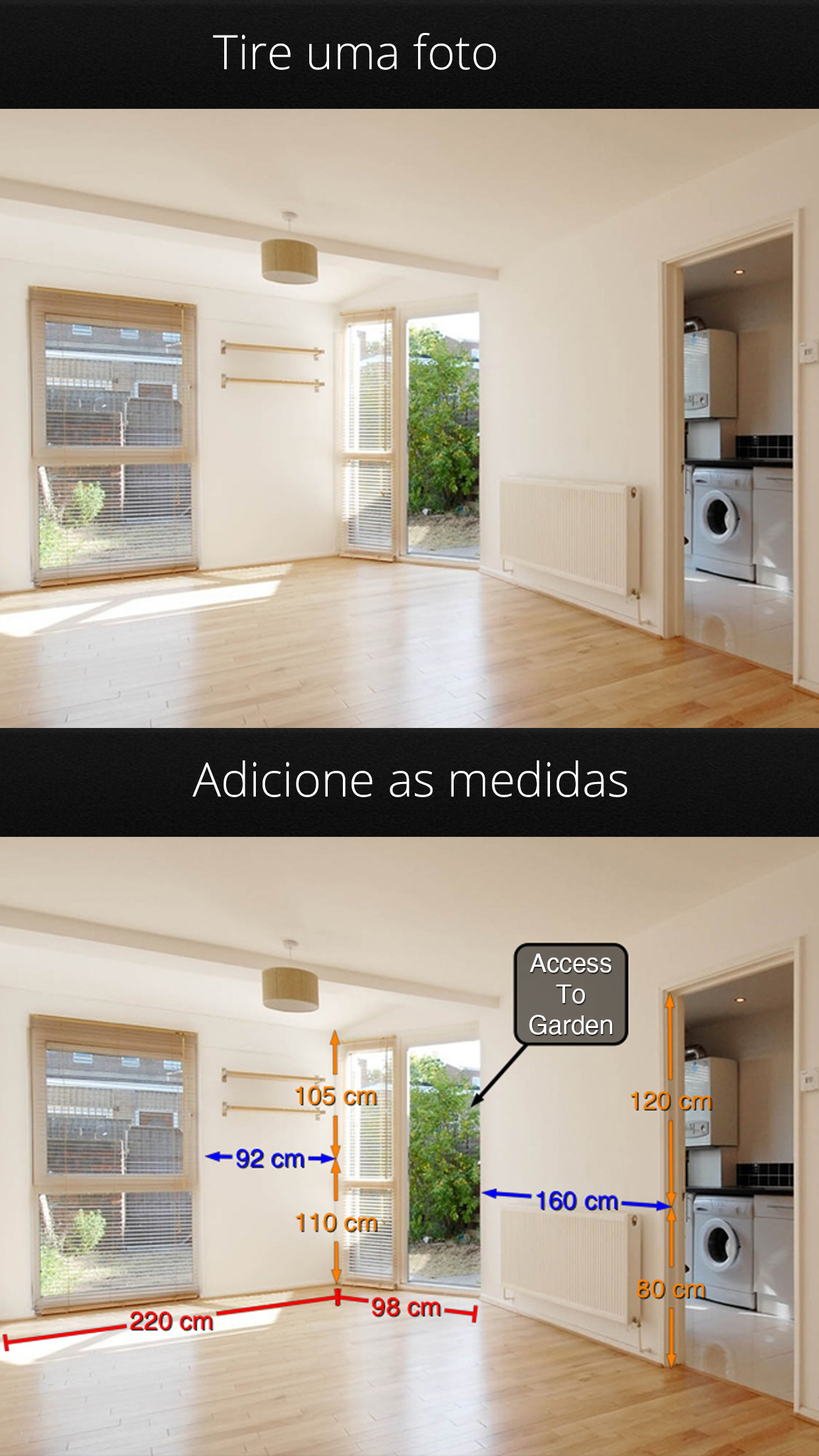 Captura de ecrã 1 da app Foto Medidas - Photo Measures