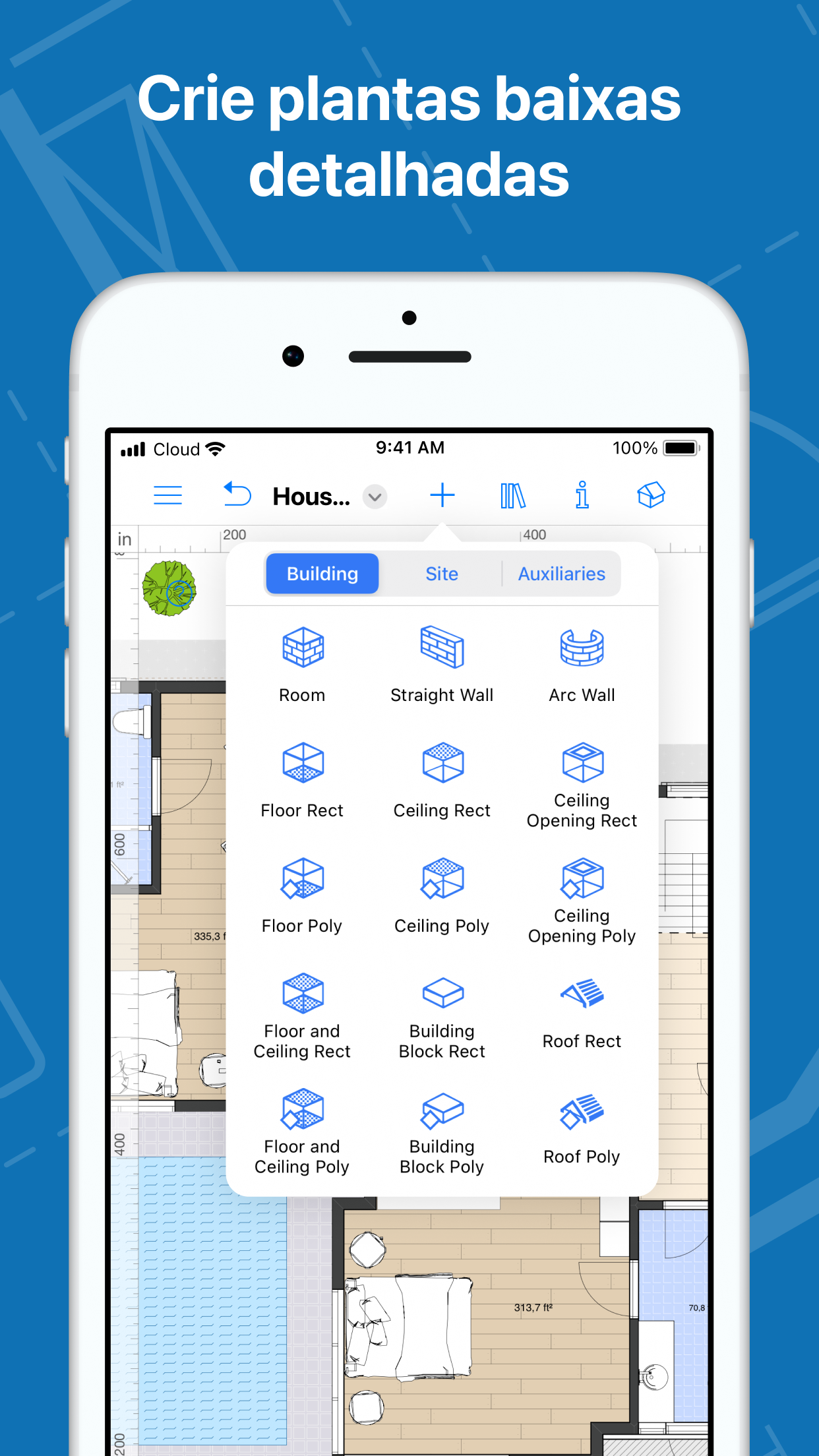 Captura de ecrã 3 da app Live Home 3D: Planta de casa