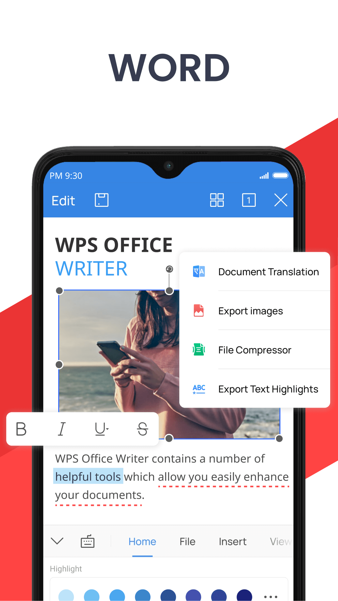 Captura de ecrã 4 da app WPS Office-PDF, Word, Sheet