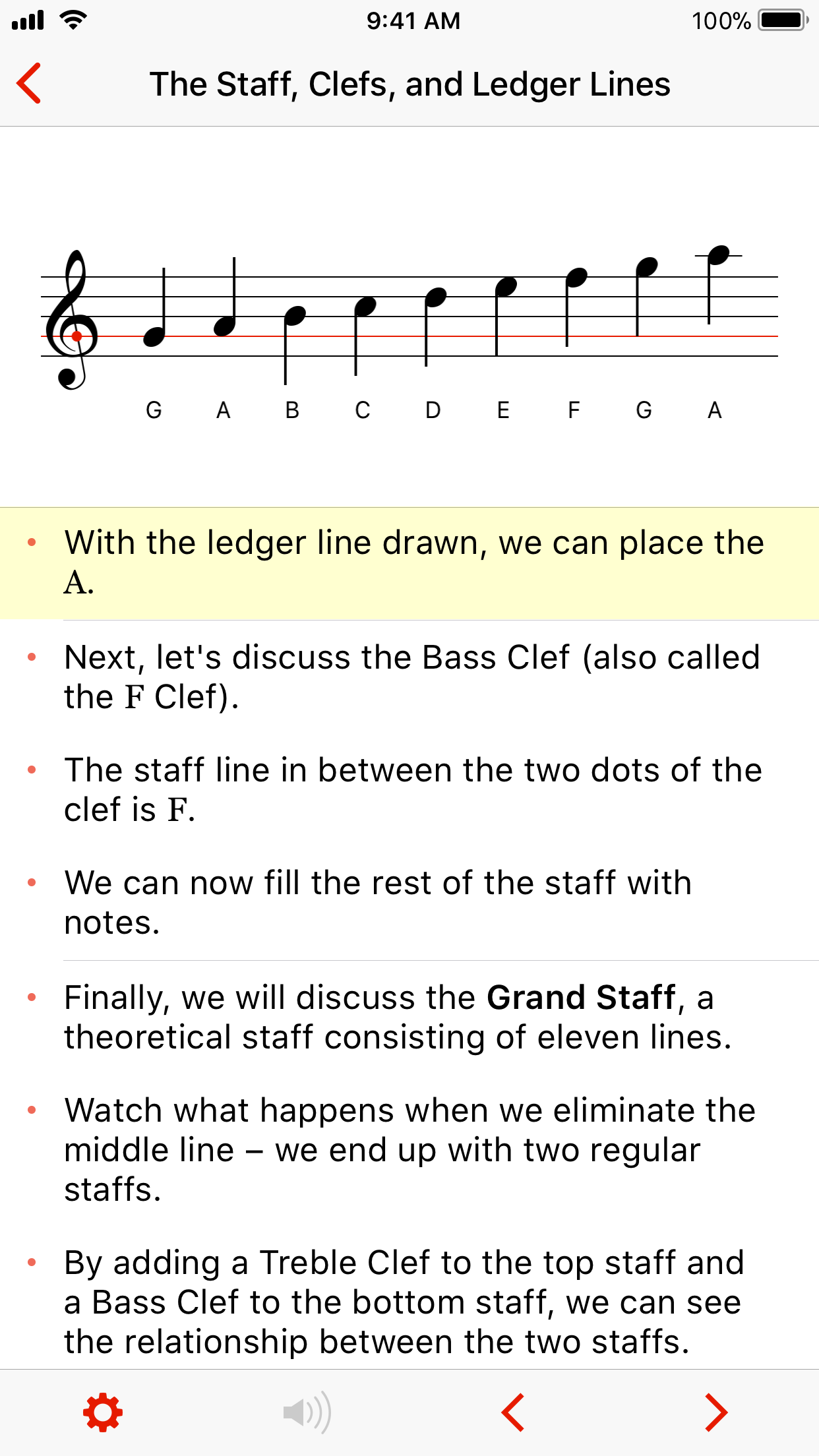 Captura de ecrã 1 da app Theory Lessons