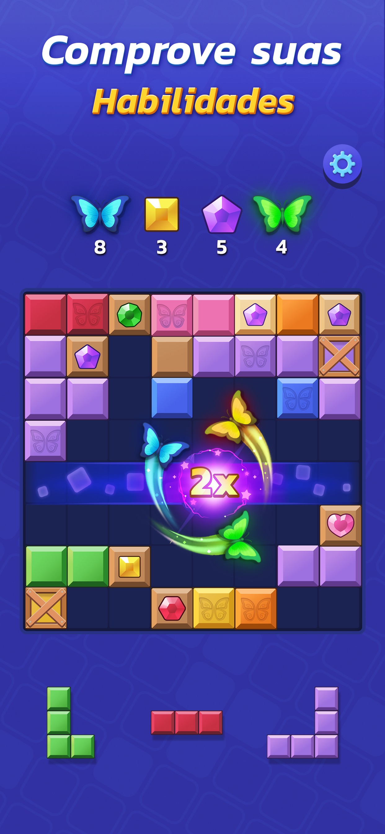 Captura de ecrã 1 da app Woodoku Blast