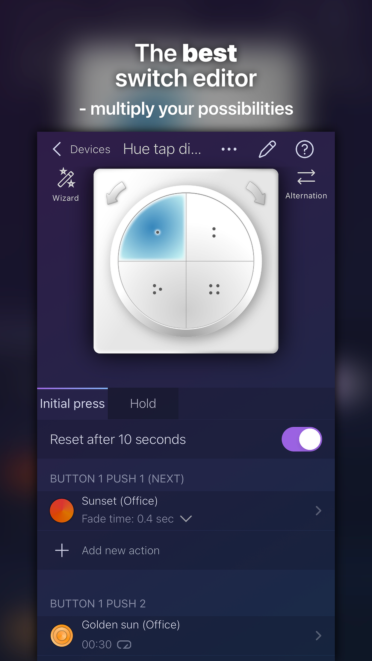 Captura de ecrã 4 da app iConnectHue for Philips Hue