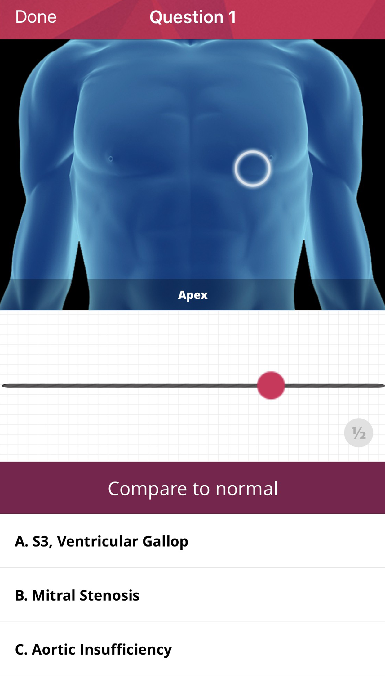 Captura de ecrã 4 da app Heart Murmurs Pro