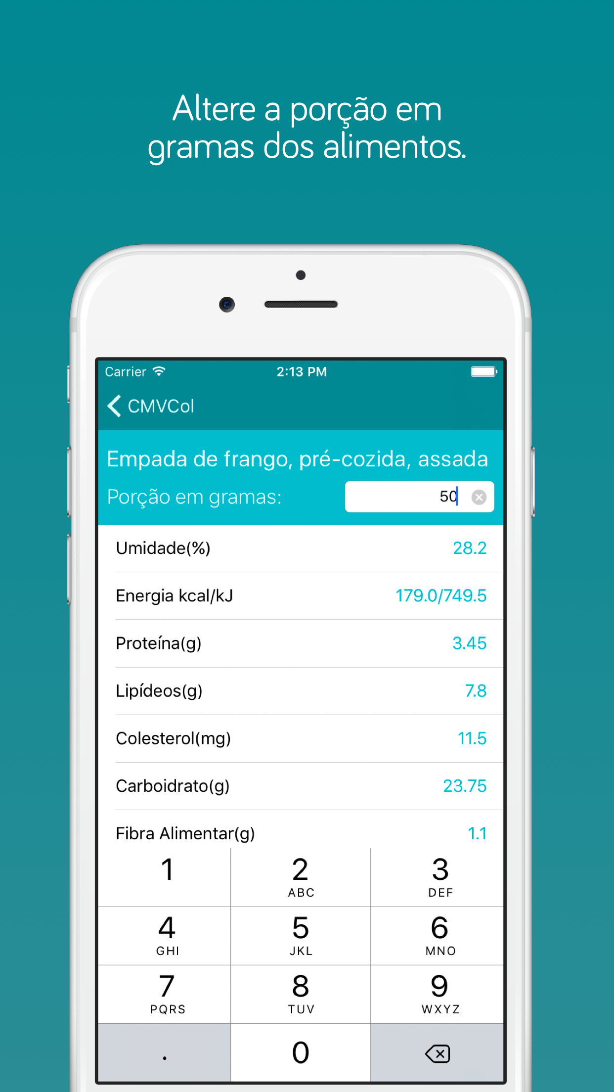 Captura de ecrã 4 da app Tabela Taco