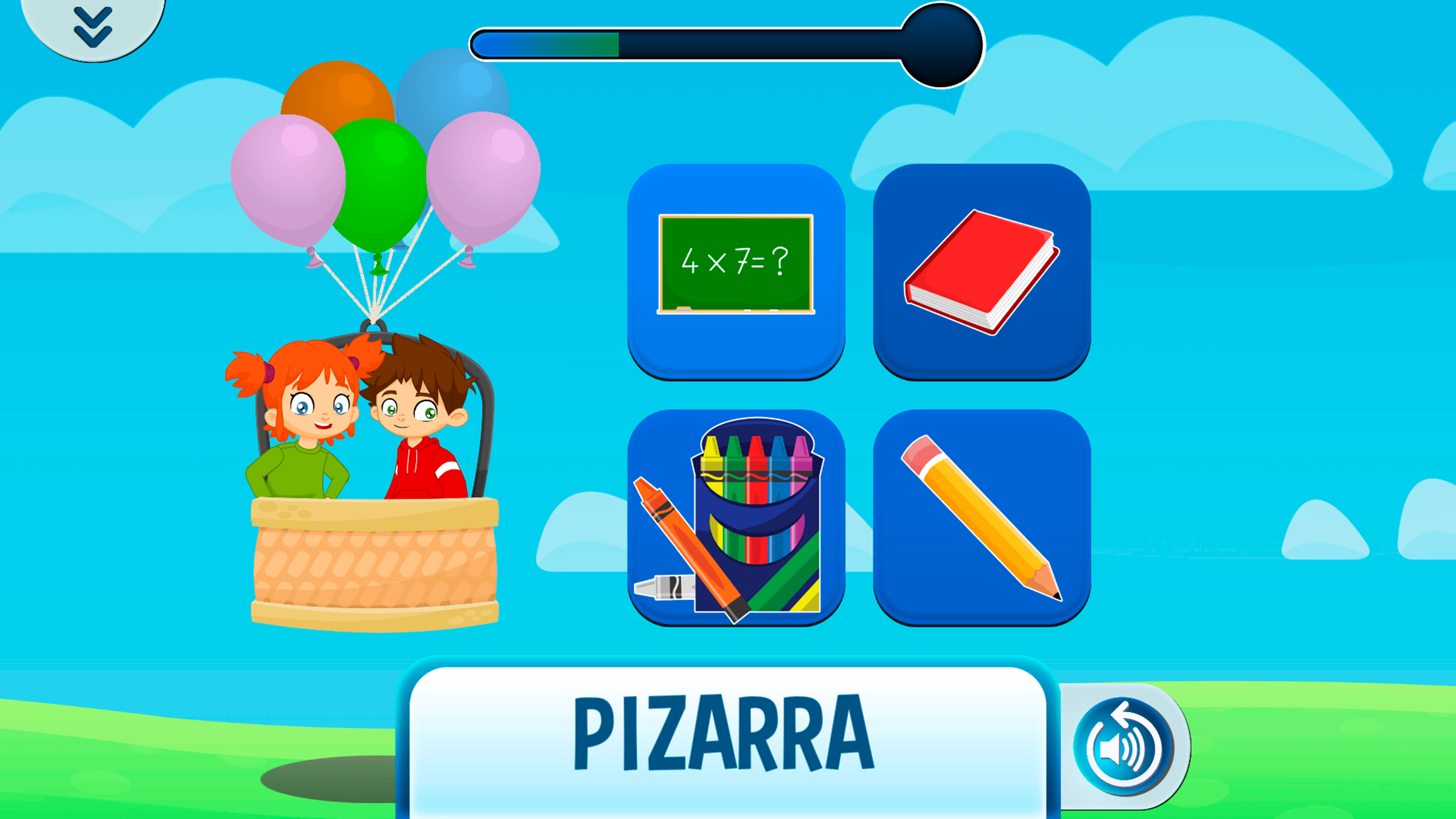 Captura de ecrã 3 da app Astrokids. Espanhol crianças