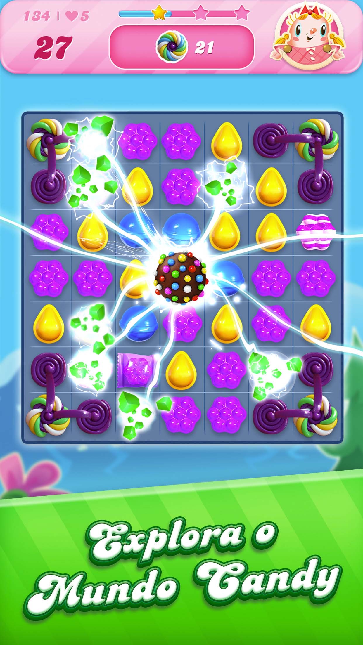 Captura de ecrã 2 da app Candy Crush Saga