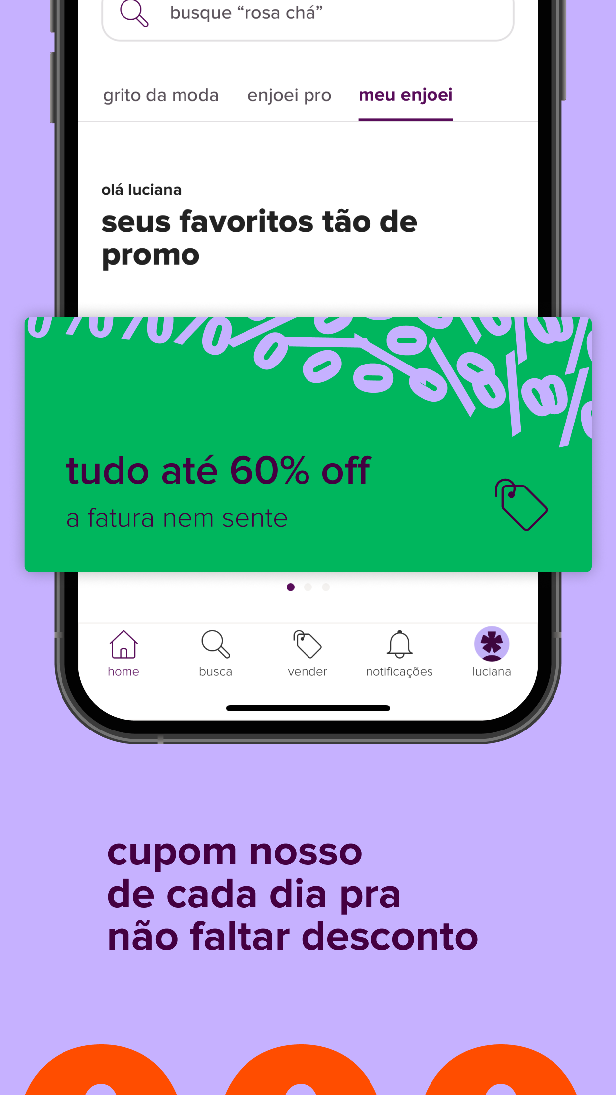 Captura de ecrã 4 da app enjoei: comprar e vender roupa