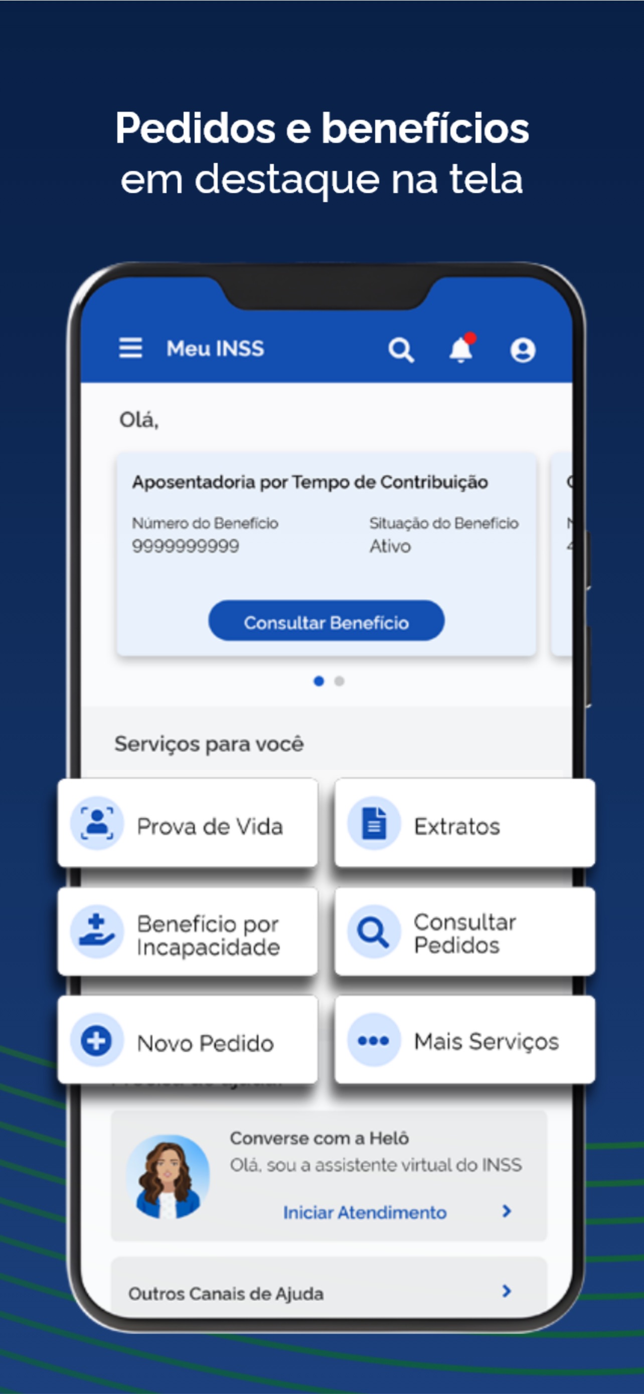 Captura de ecrã 3 da app Meu INSS - Central de Serviços