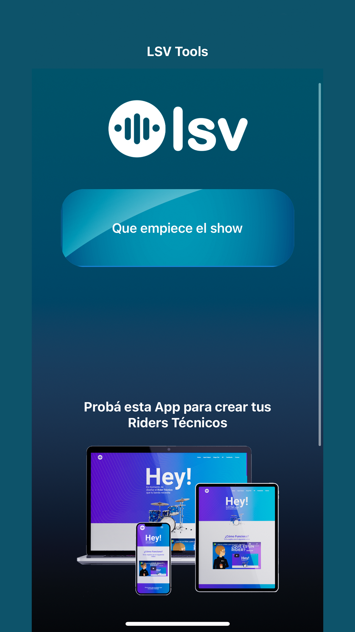 Captura de ecrã 1 da app LSVtools