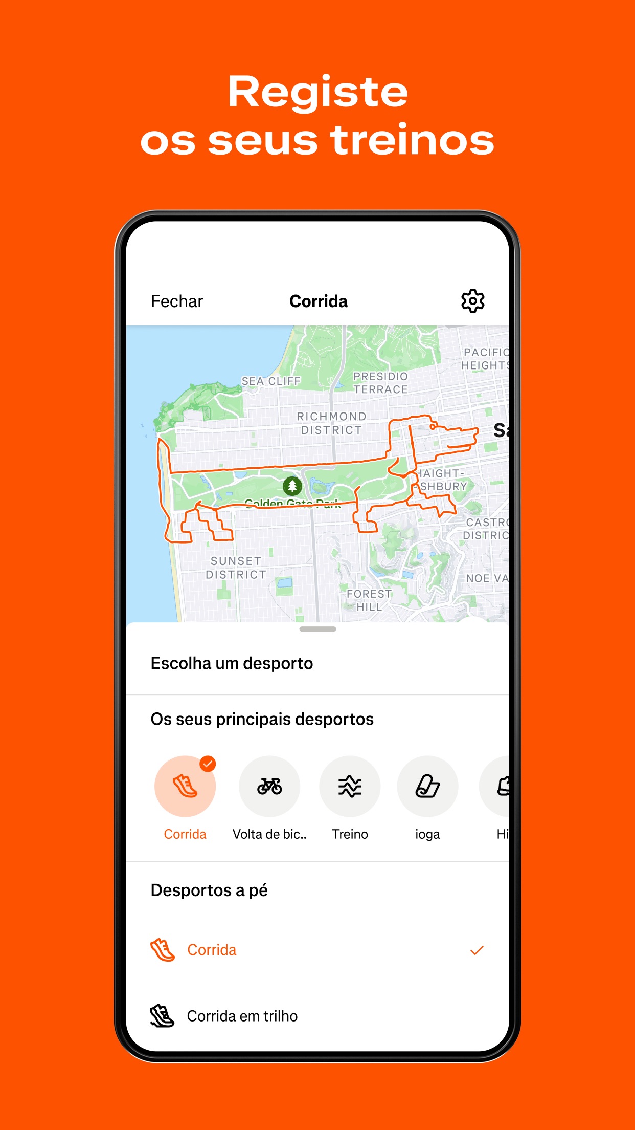 Captura de ecrã 2 da app Strava: corra, pedale, caminhe