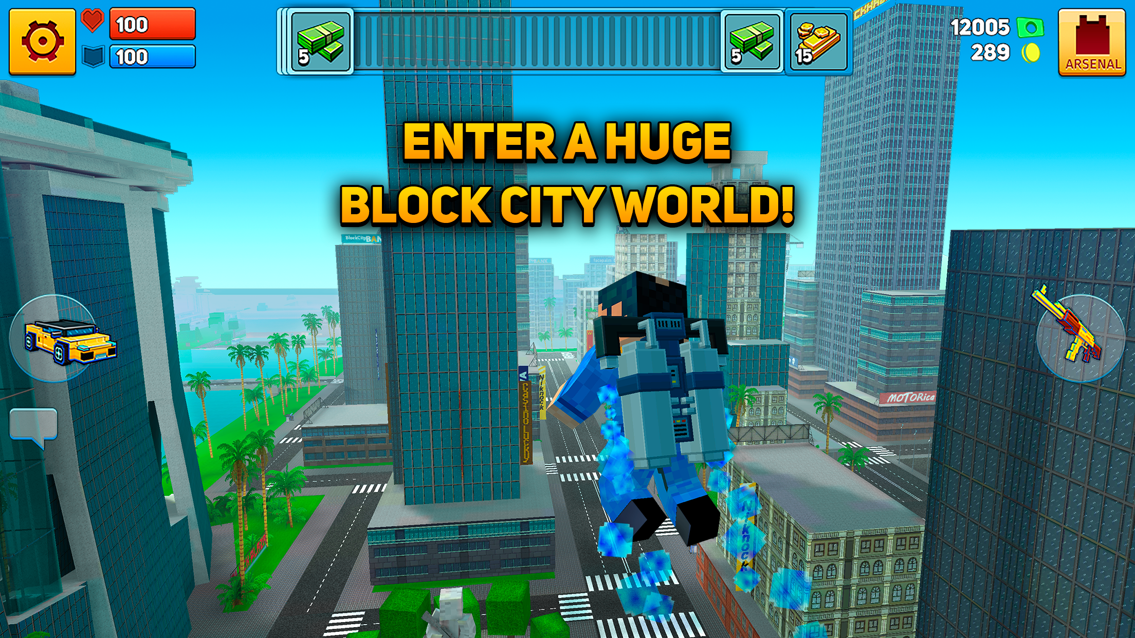 Captura de ecrã 3 da app Block City Wars: Mafia Town