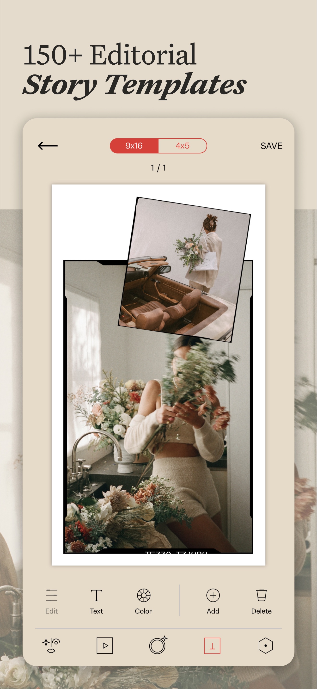 Captura de ecrã 4 da app Tezza: Aesthetic Photo Editor