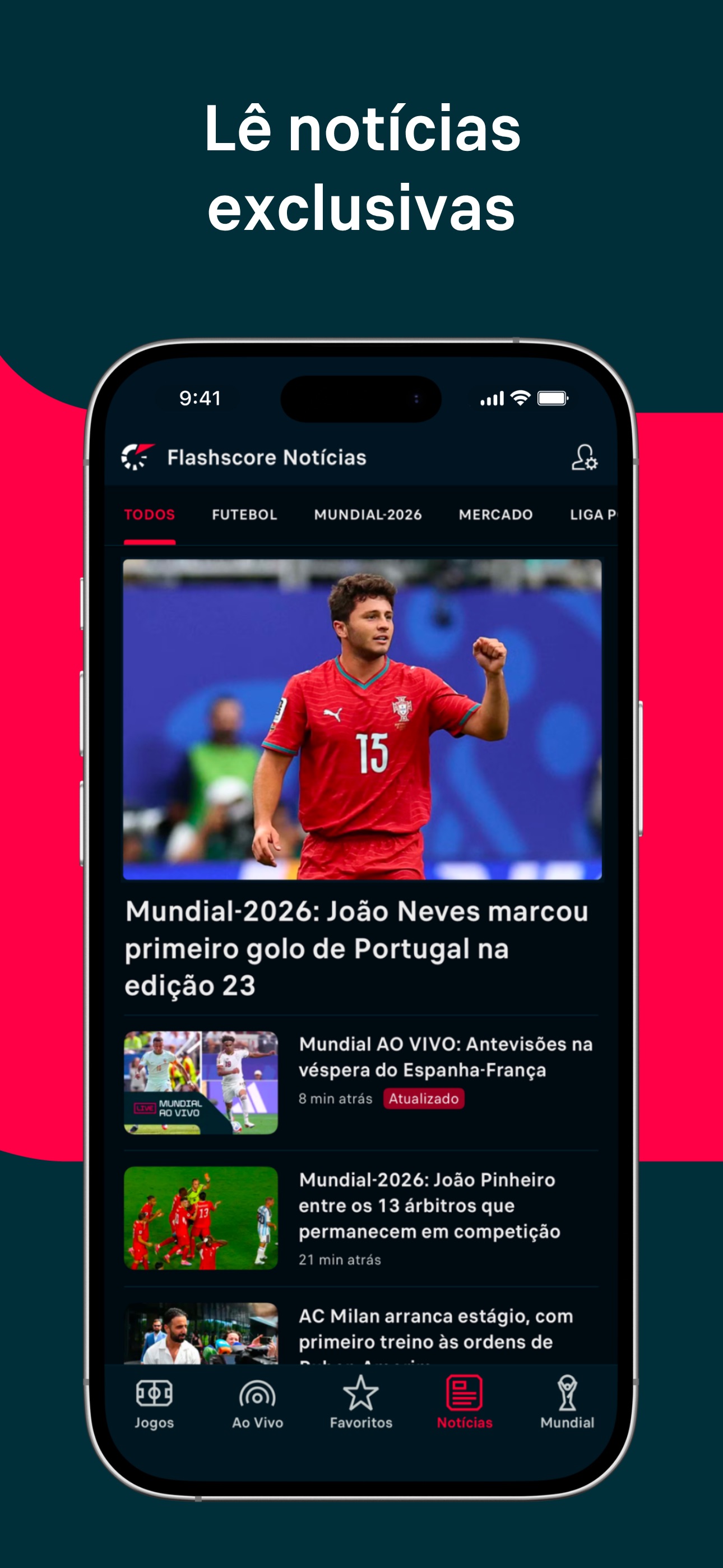 Captura de ecrã 2 da app Flashscore: Resultados ao vivo